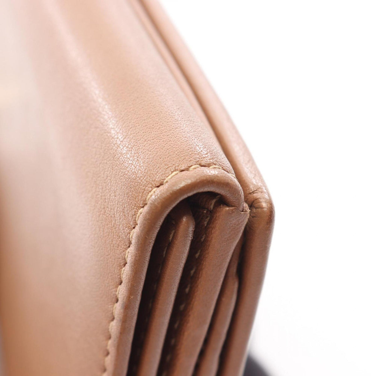 Bvlgari Brown Leather Long Wallet (Bi-Fold) (Pre-Owned)