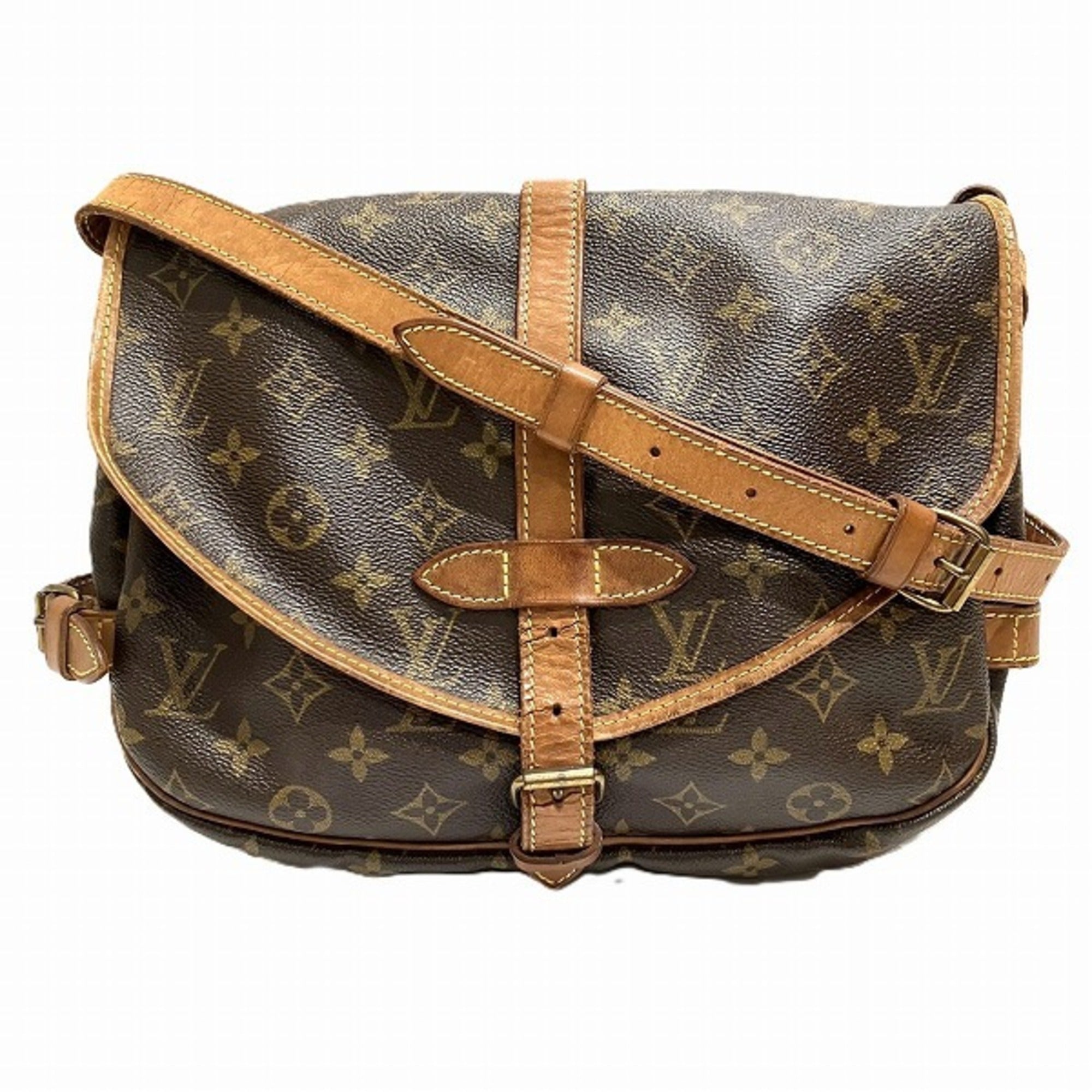 Louis Vuitton Brown Monogram Handbag Shoulder Bag (Pre-Owned)