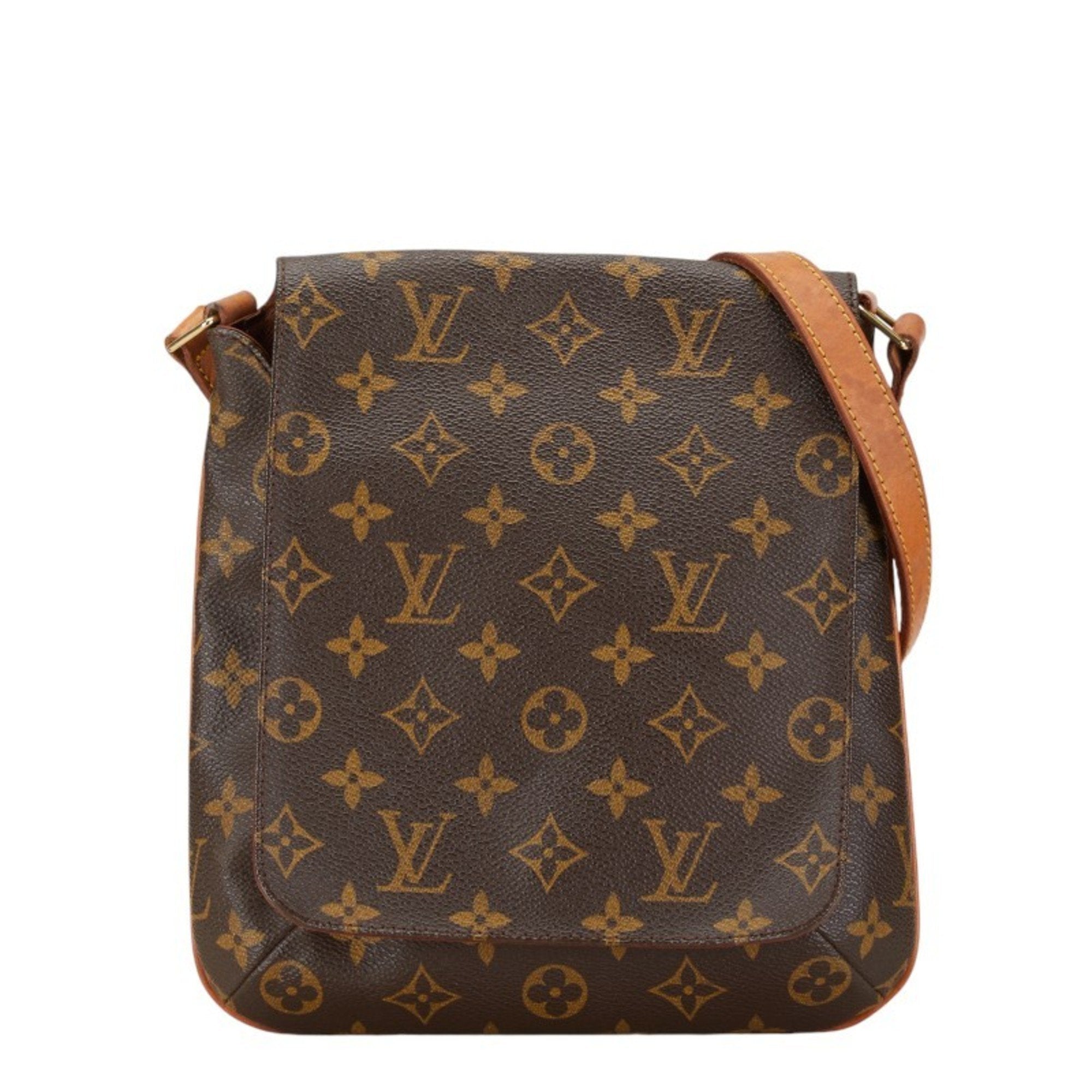 Louis Vuitton Brown Pvc Leather Shoulder Bag (Pre-Owned)