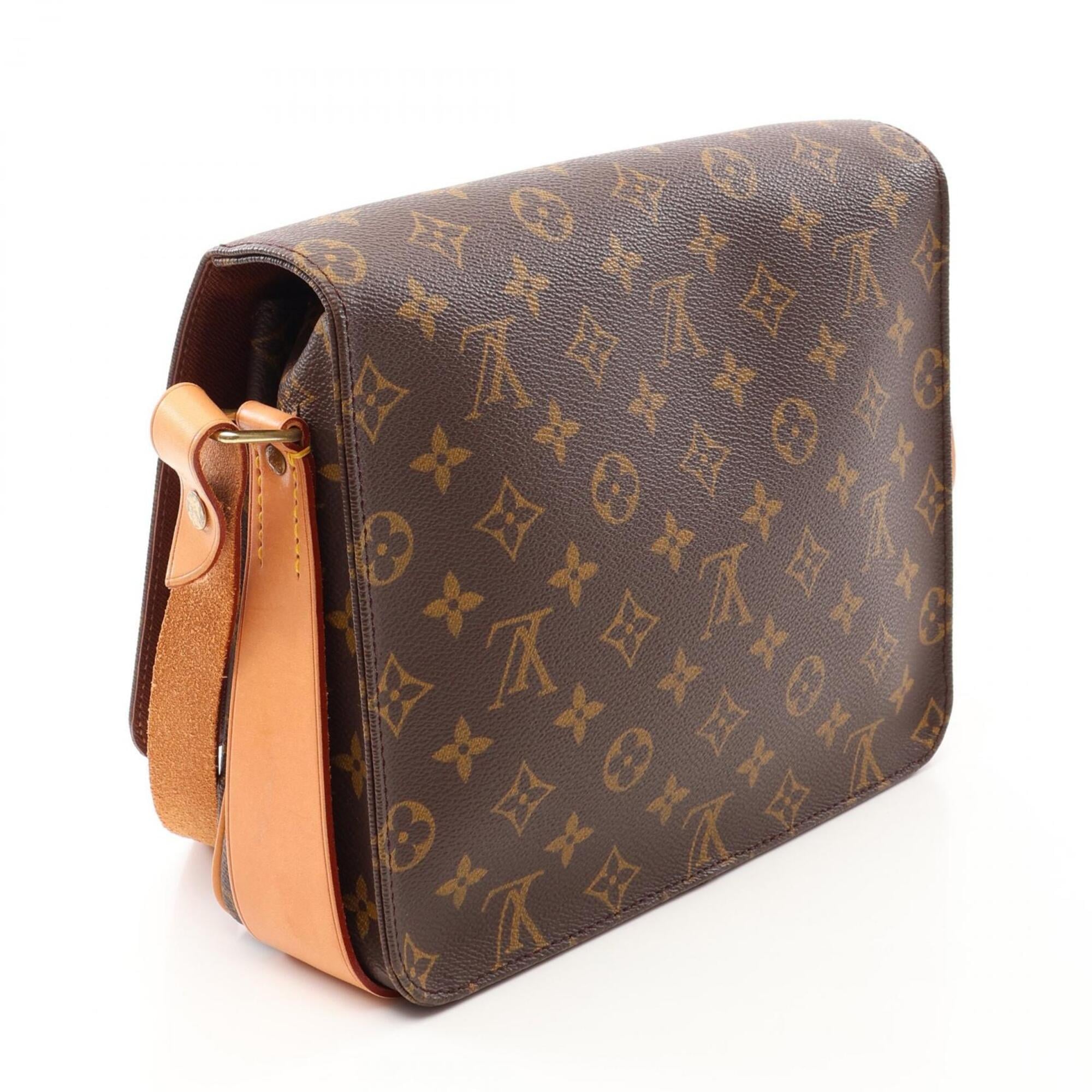 Louis Vuitton Brown Coated Canvas Pvc Monogram Leather Handbag Shoulder Bag (Pre-Owned)