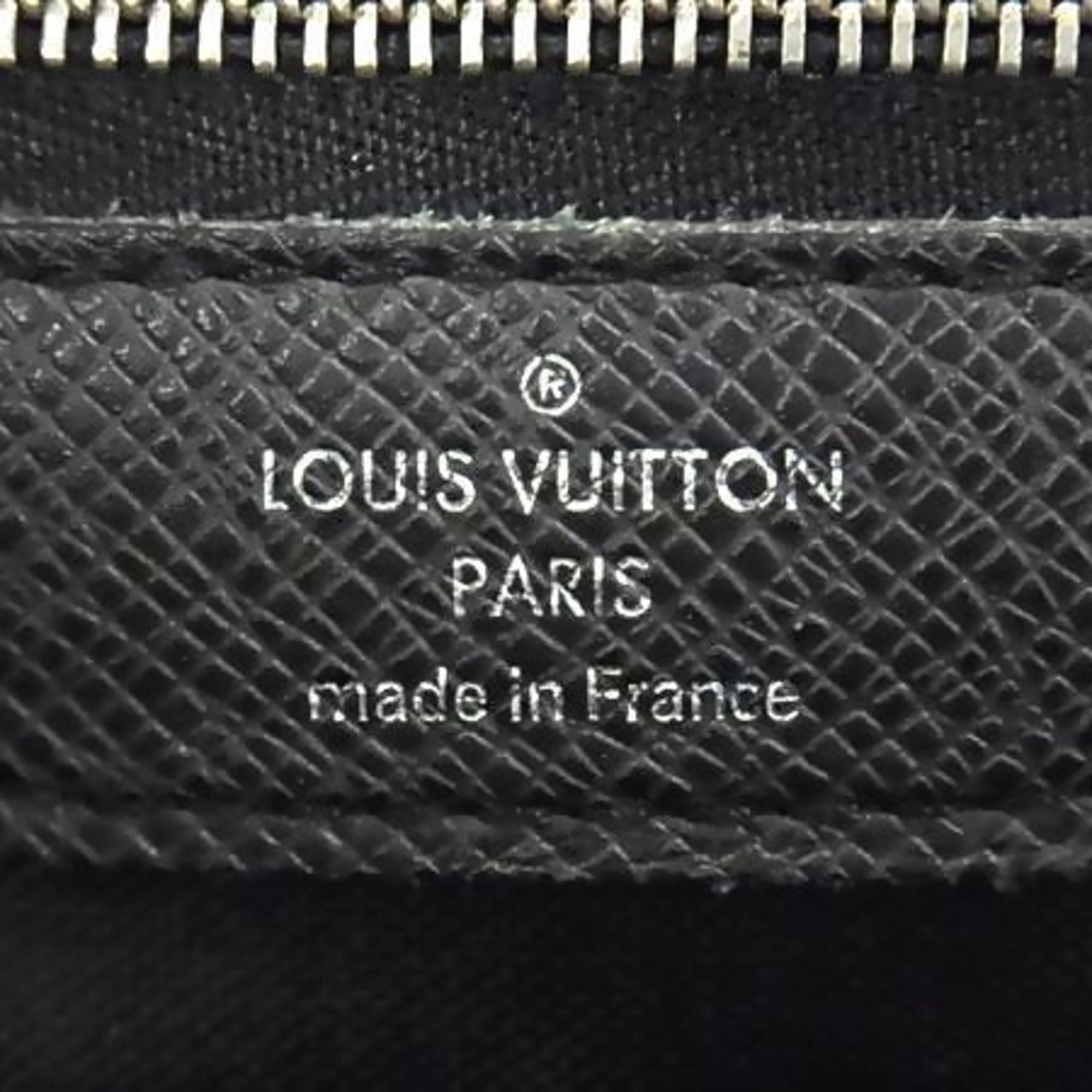 Louis Vuitton Ardoise Black Taiga Leather Briefcase Handbag Tote Bag (Pre-Owned)