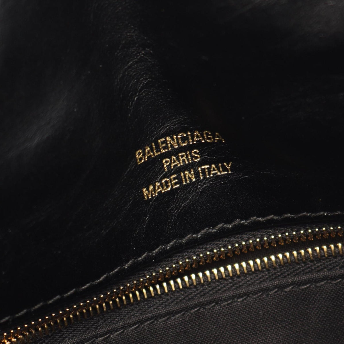 Balenciaga Black Leather Handbag Shoulder Bag (Pre-Owned)