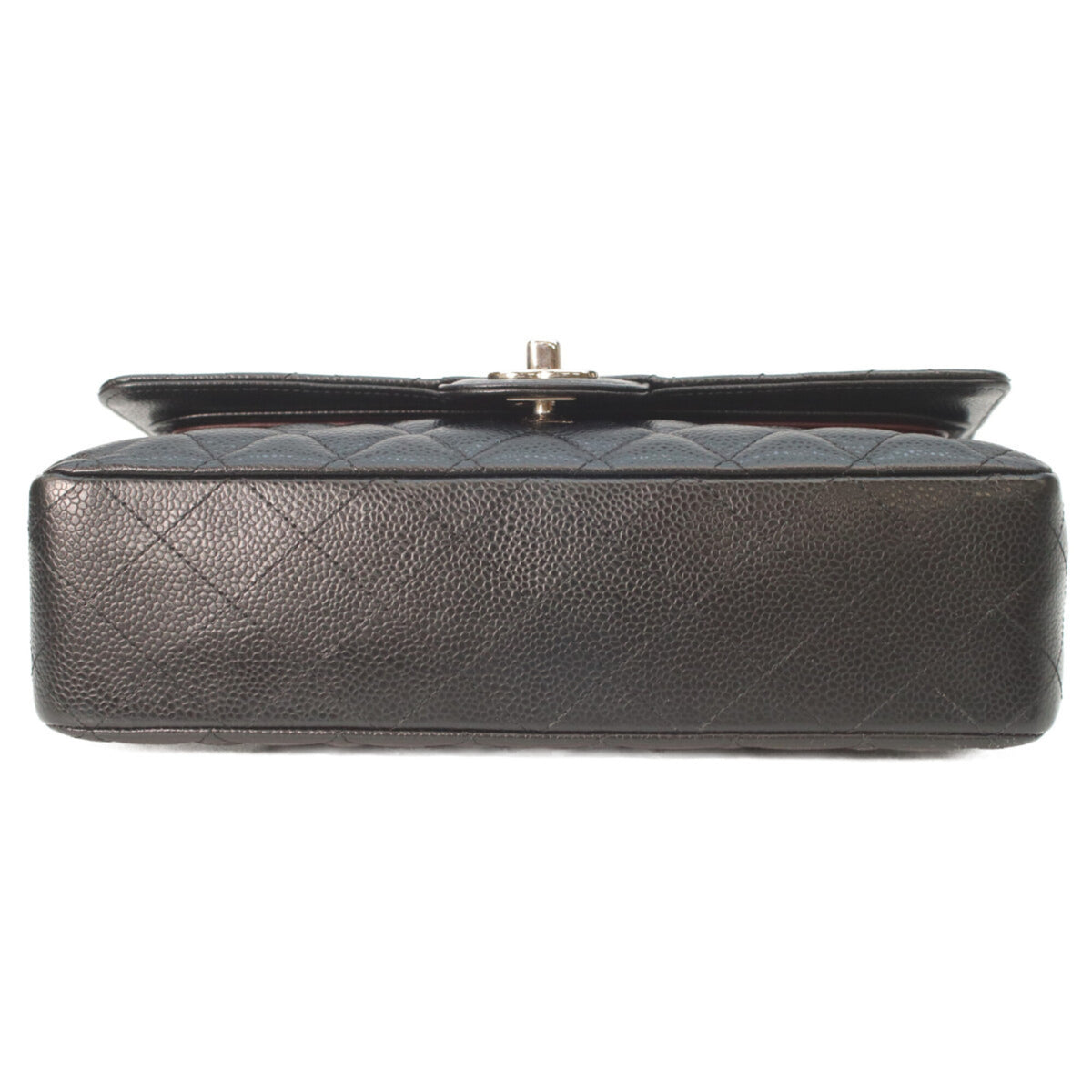 Chanel Matelasse Black Grained Calfskin Shoulder Bag (Pre-Owned)