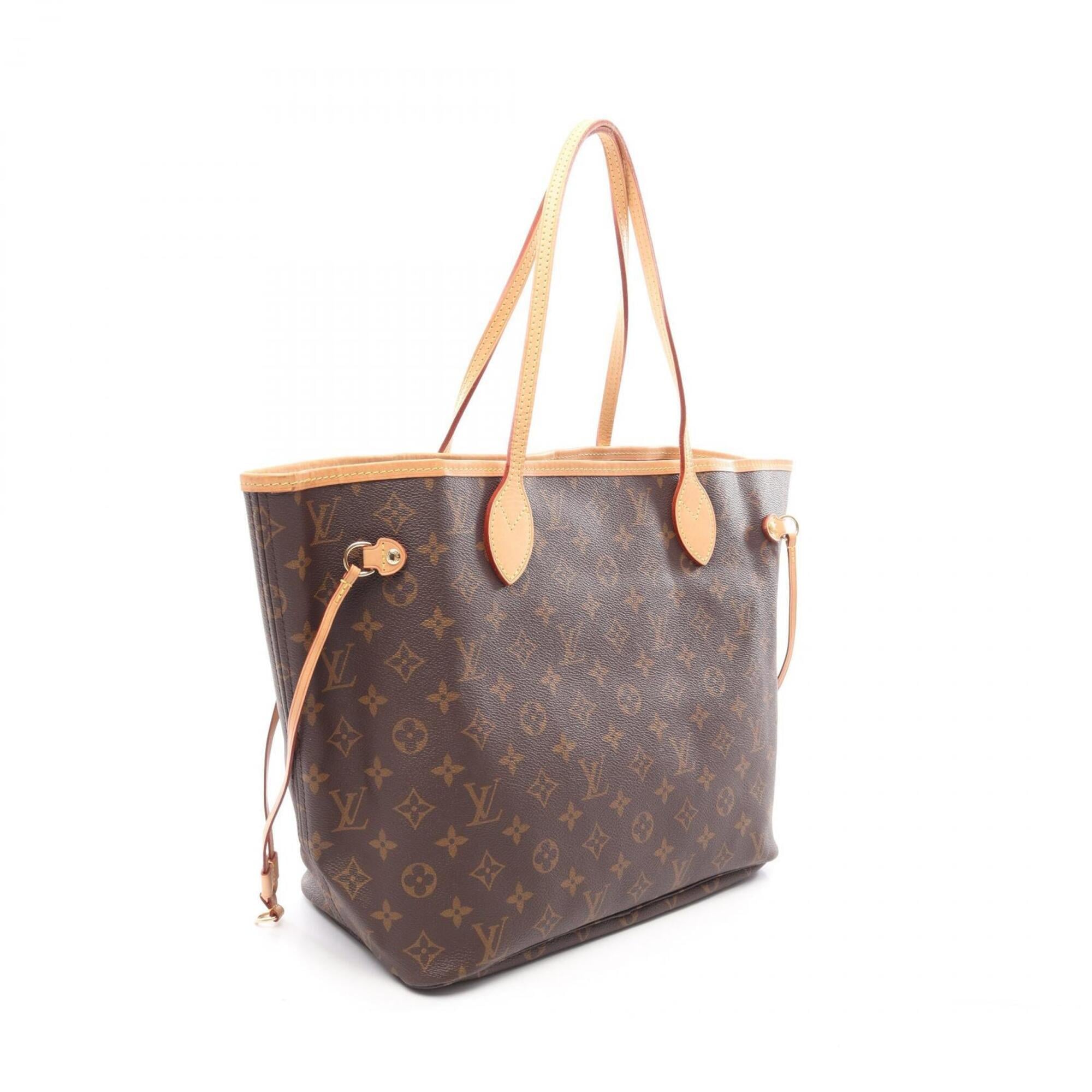 Louis Vuitton Brown Coated Canvas Leather Handbag Tote Bag (Pre-Owned)