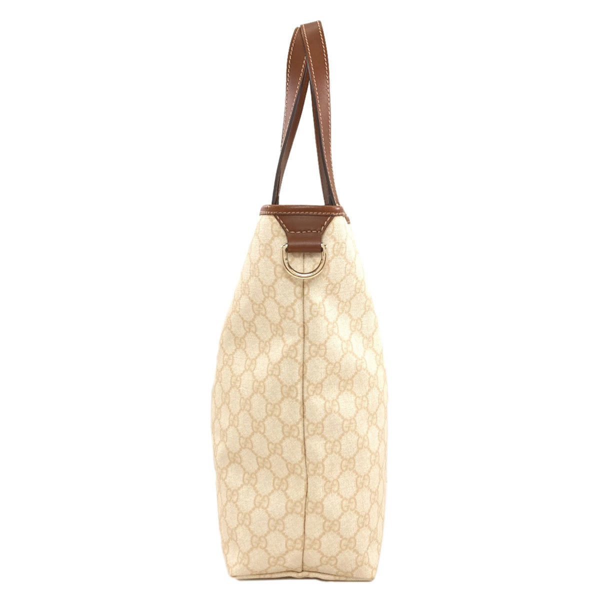 Gucci Brown Ivory Pvc Tote Bag (Pre-Owned)