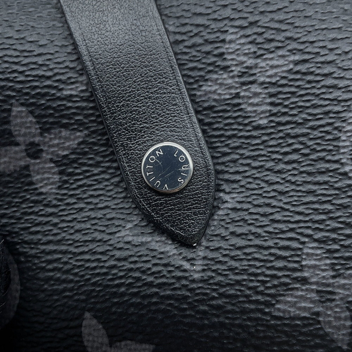 Louis Vuitton Monogram Eclipse Black Noir Monogram Eclipse Pouch Shoulder Bag (Pre-Owned)
