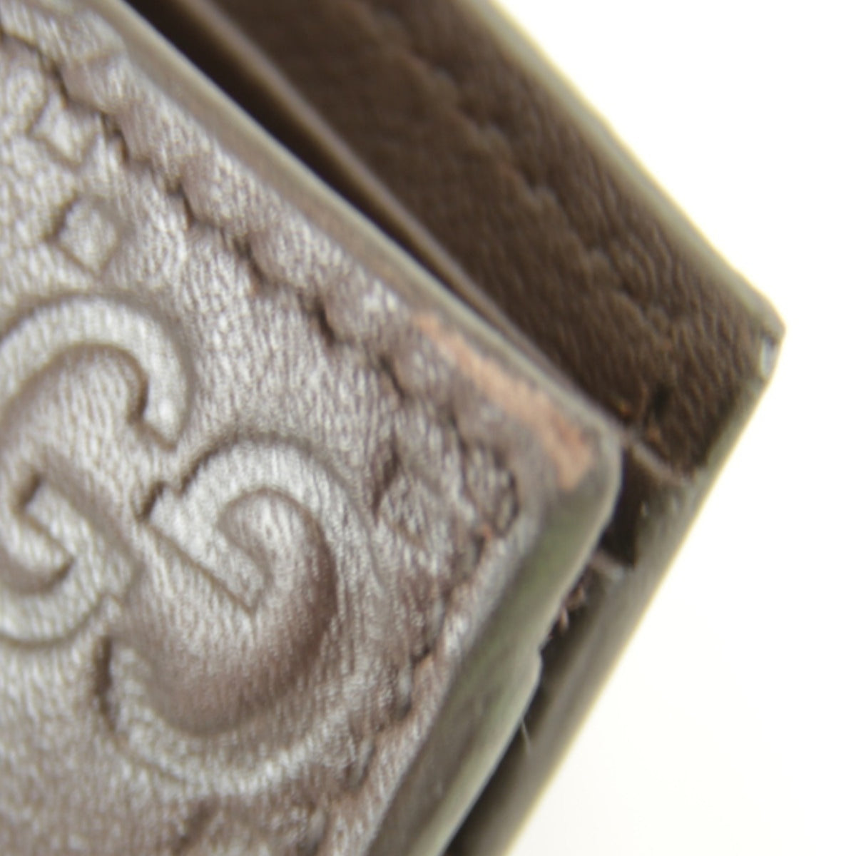 Gucci Brown Leather Long Bill Wallet (Bi-Fold) (Pre-Owned)