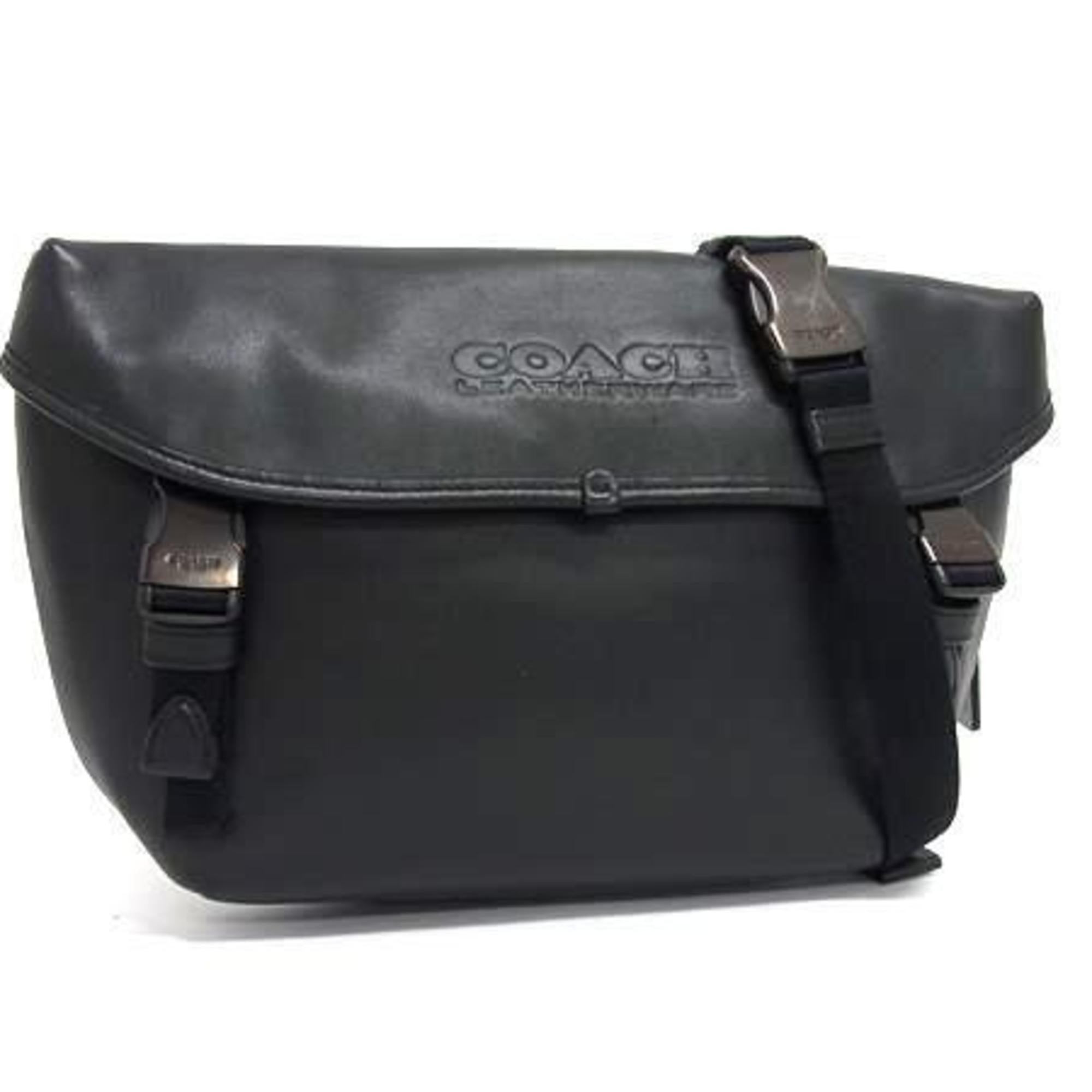 Coach Black Leather Sling Bag (Pre-Owned)