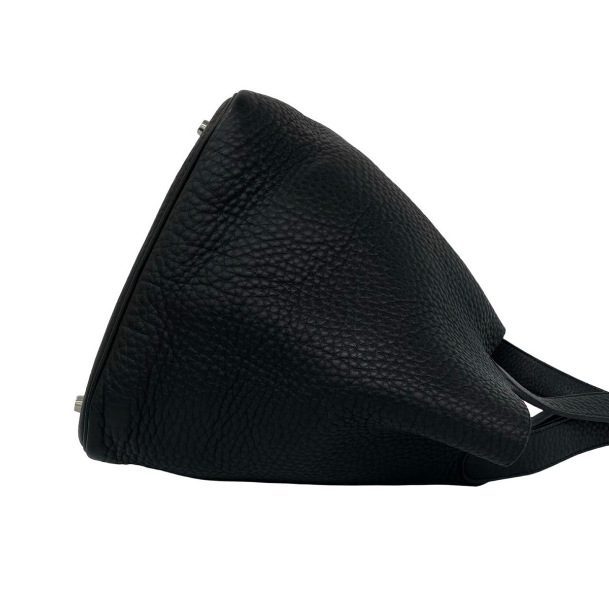 Hermes Black Taurillon Clemence Leather Handbag (Pre-Owned)