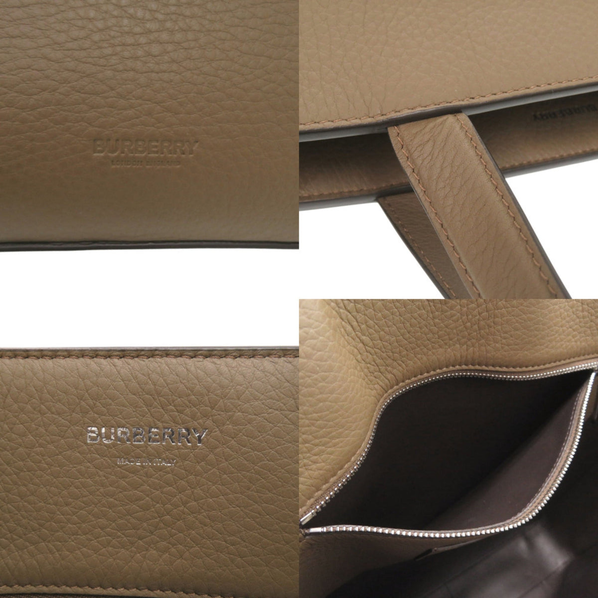 Burberry Brown Leather Tote Bag (Pre-Owned)