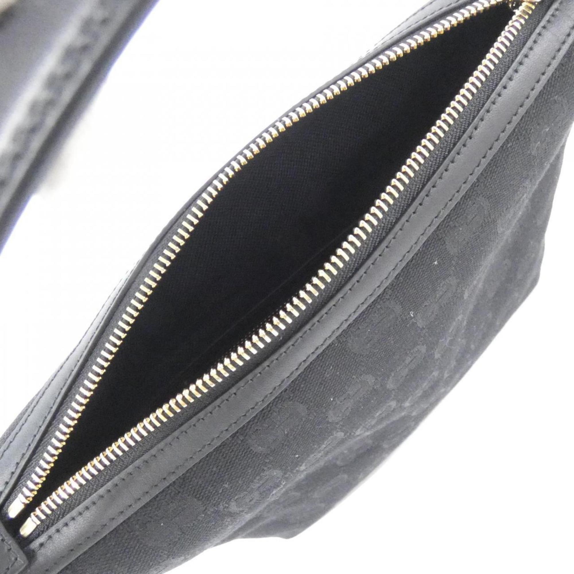 Gucci Black Gg Canvas Handbag (Pre-Owned)