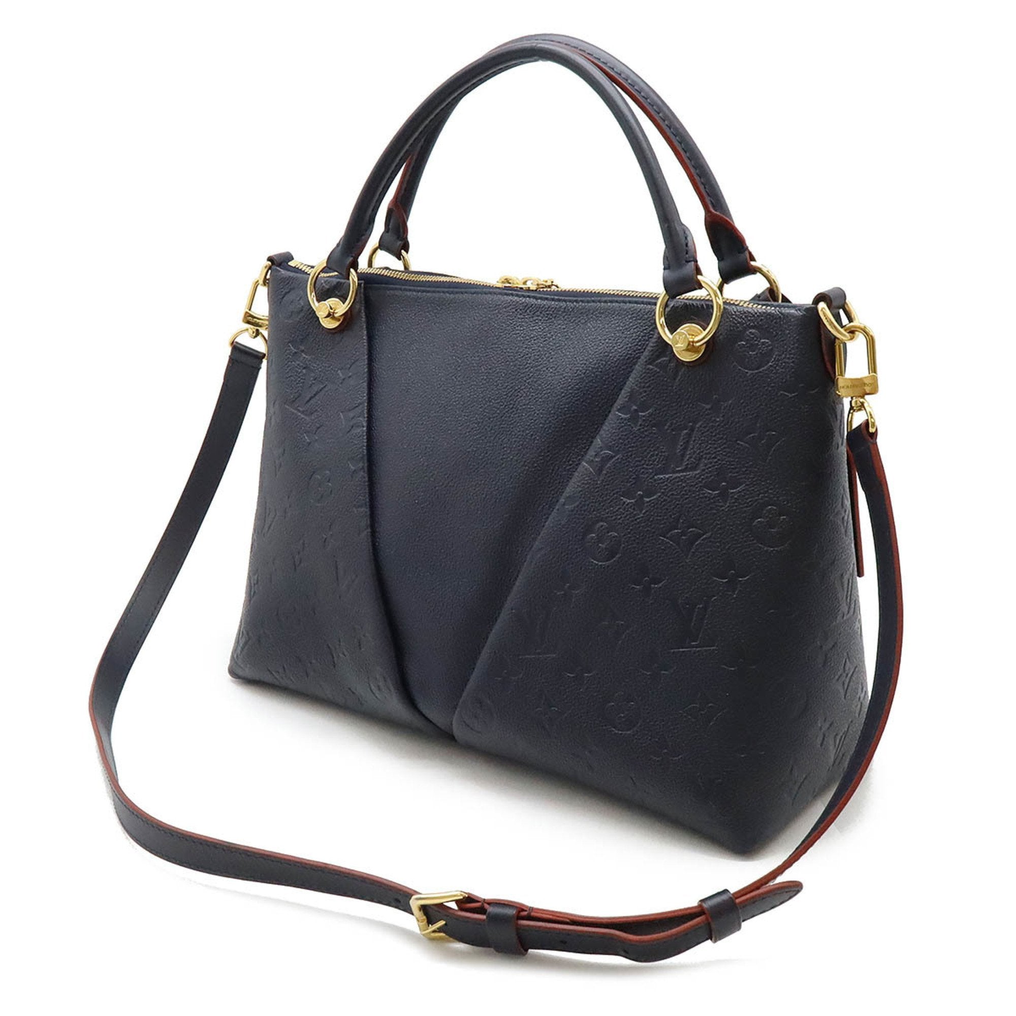 Louis Vuitton Marine Rouge Monogram Empreinte Handbag Shoulder Bag Tote Bag (Pre-Owned)