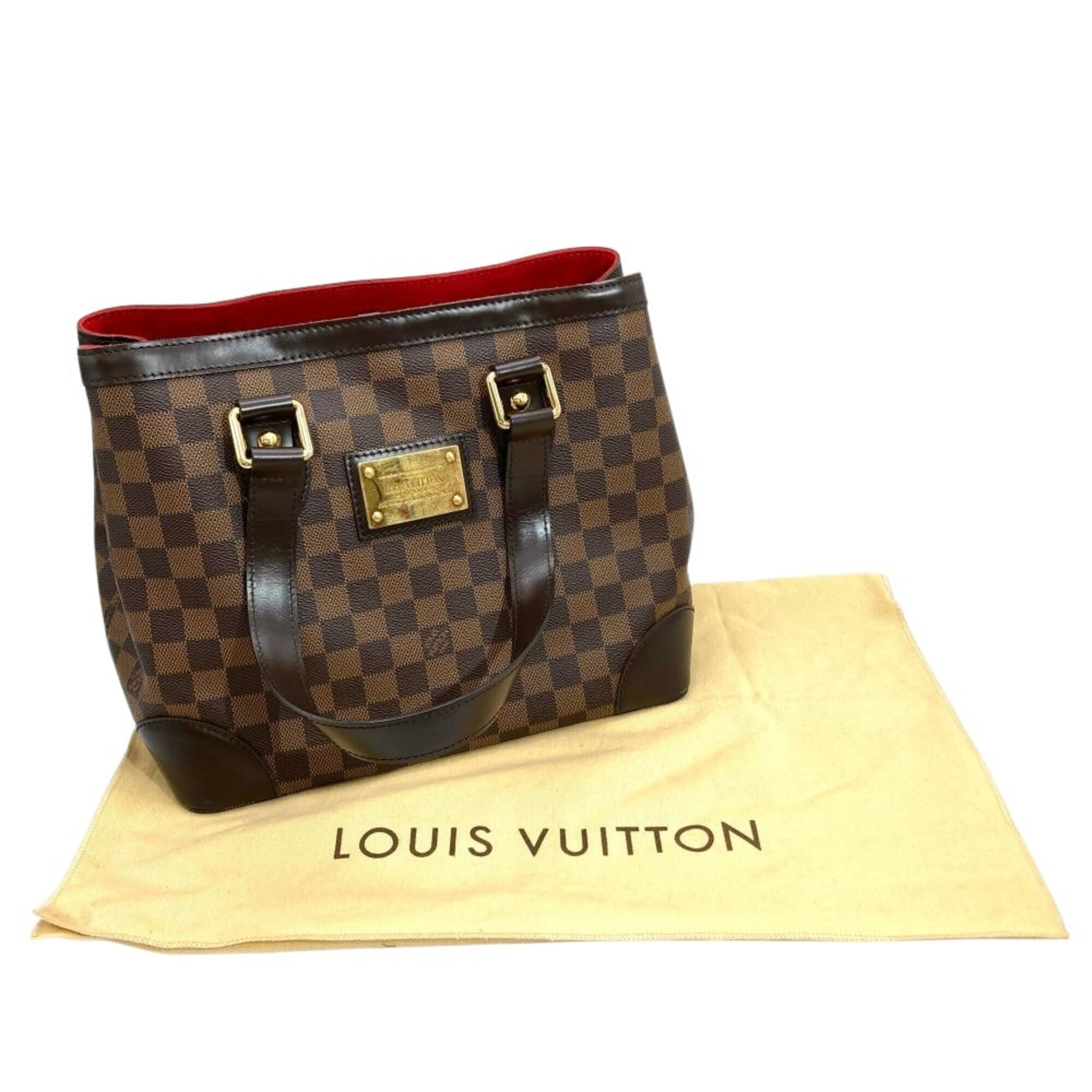 Louis Vuitton Brown Damier Canvas Handbag (Pre-Owned)