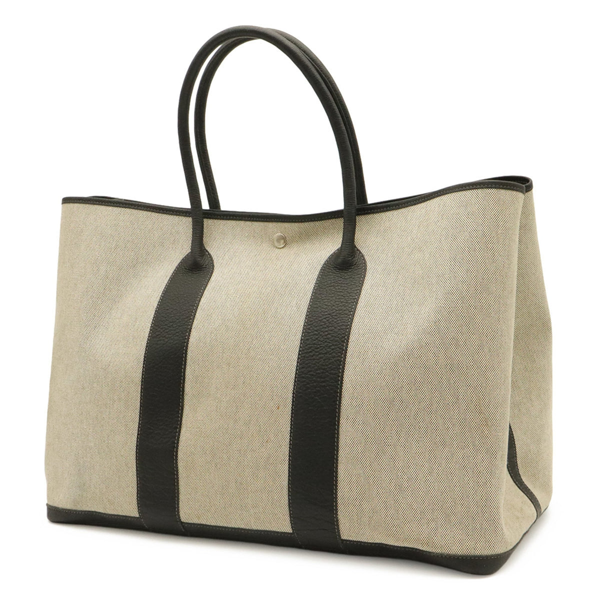 Hermes Black Gray Yellow Toile H Shoulder Bag Tote Bag (Pre-Owned)