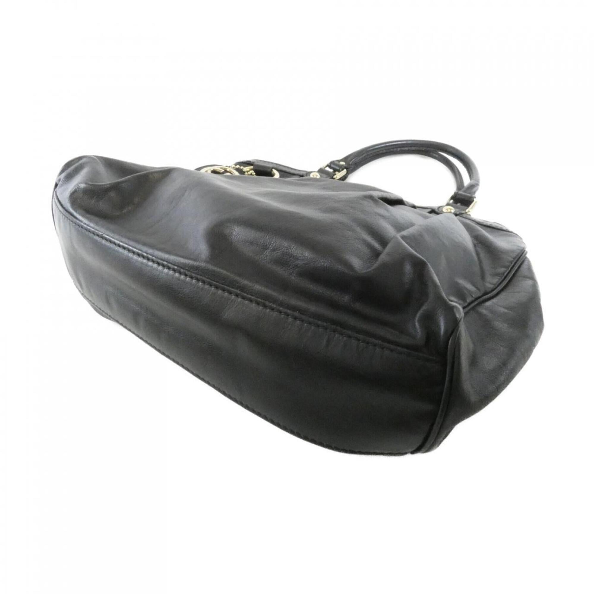 Gucci Black Leather Handbag (Pre-Owned)