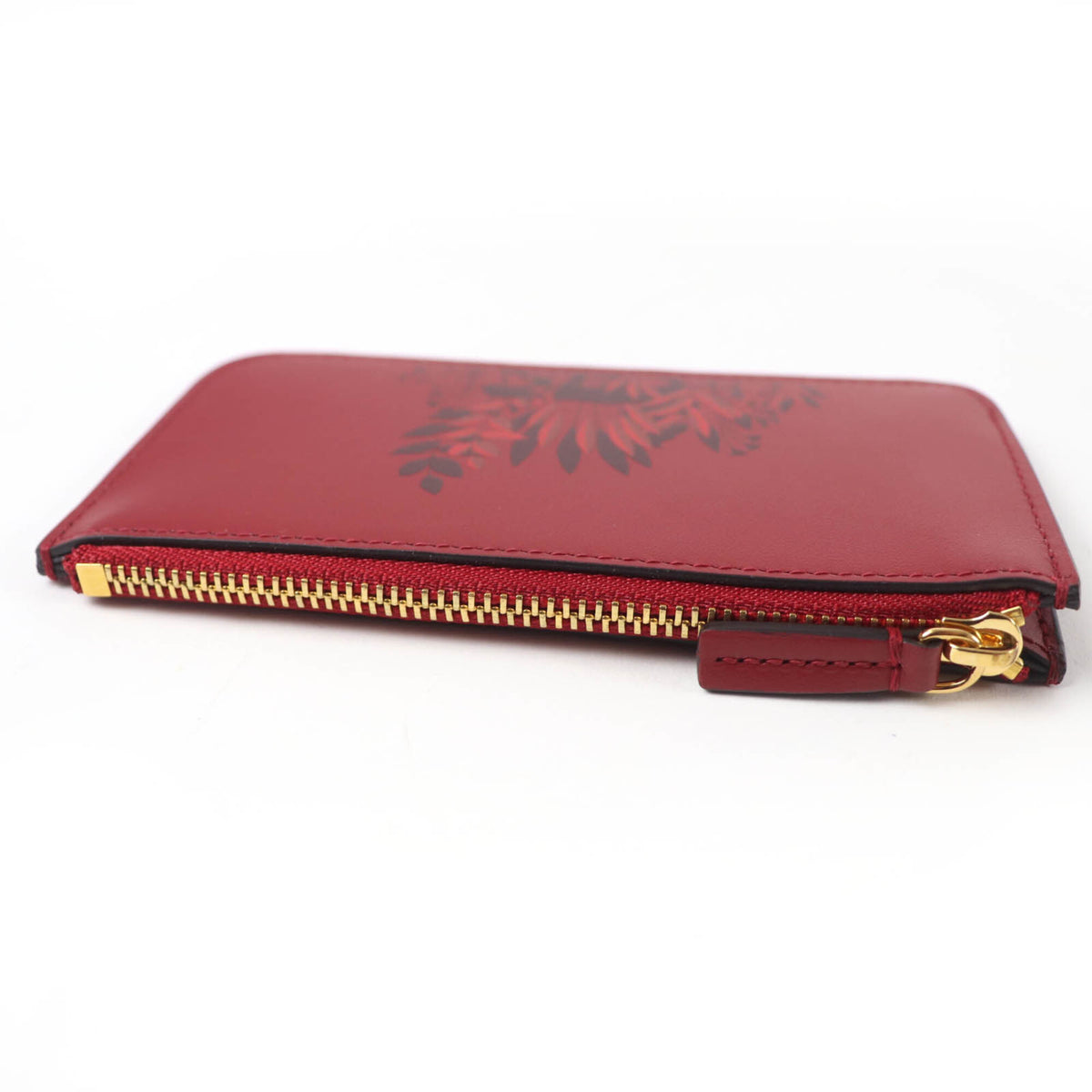 Cartier Bordeaux Leather Coin Purse/Coin Case (Pre-Owned)