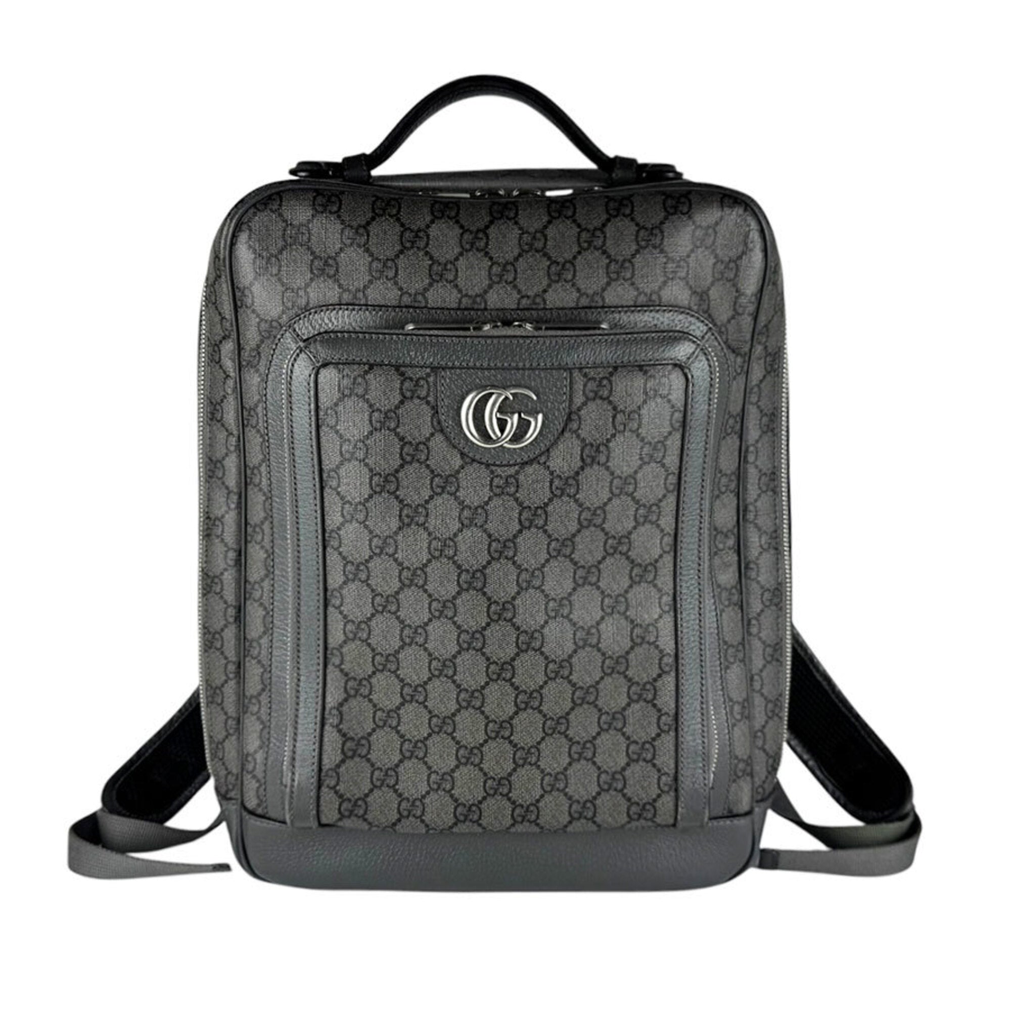 Gucci Gray Gg Supreme Backpack (Pre-Owned)