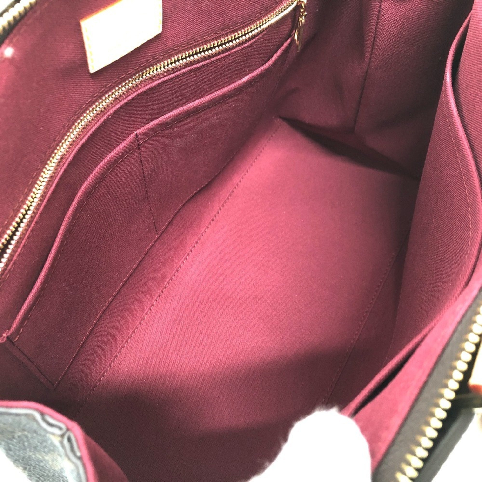 Louis Vuitton Monogram Brown Galle Monogram Red Color Monogram Handbag (Pre-Owned)