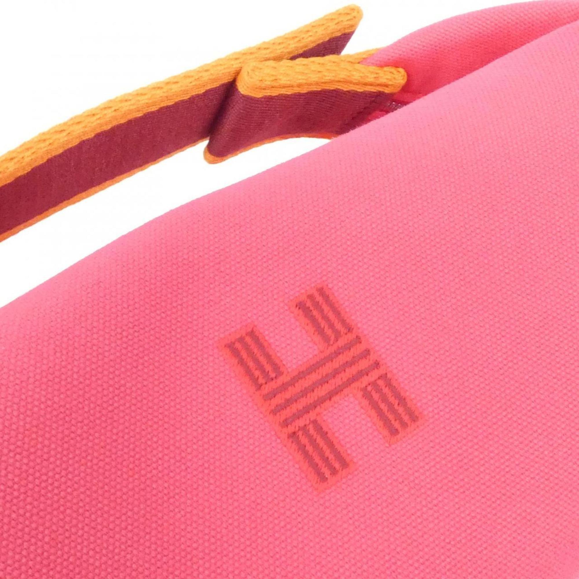 Hermes Pink Canvas Pouch (Pre-Owned)