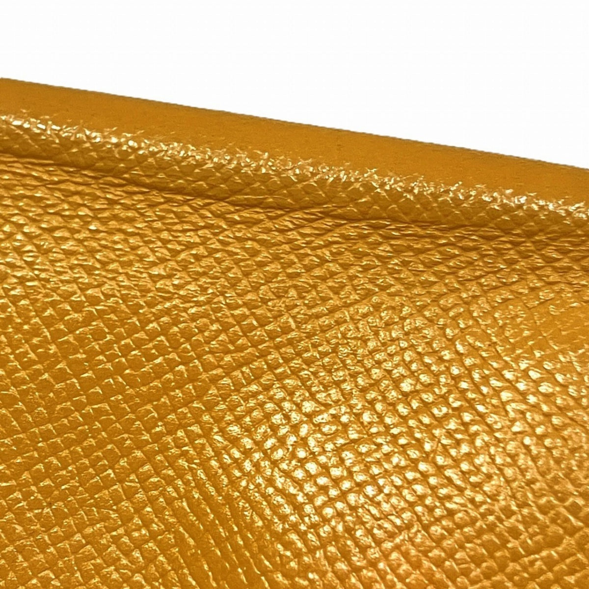 Hermes Bearn Soufre Yellow Epsom Leather Long Wallet (Bi-Fold) (Pre-Owned)