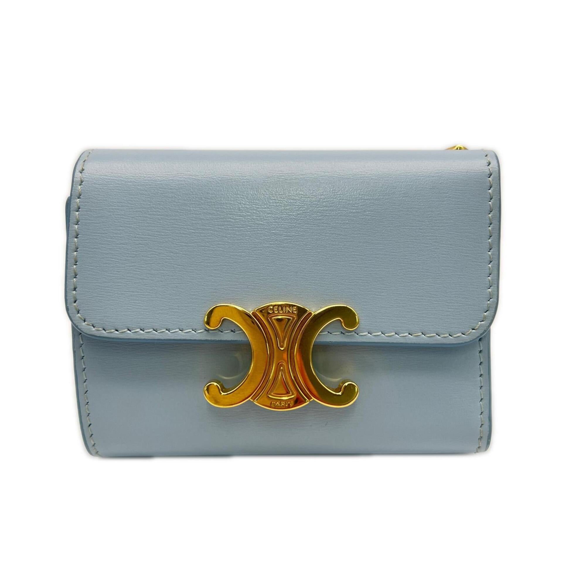 Celine Blue Wallet (Tri-Fold) (Pre-Owned)