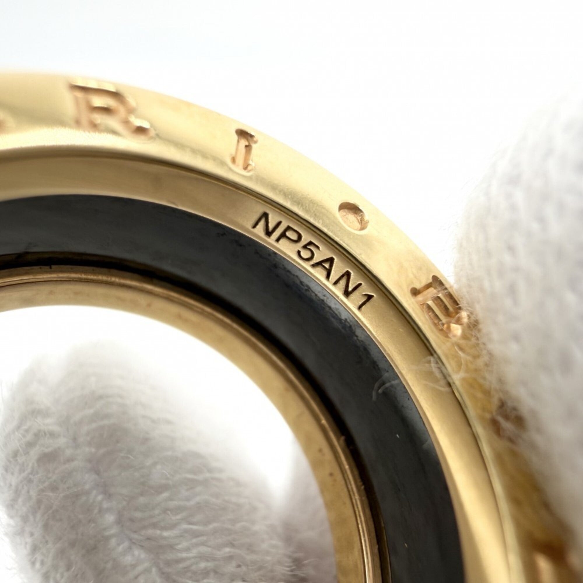 Bvlgari B.Zero1 Black Yellow Ceramic Band Ring (Pre-Owned)