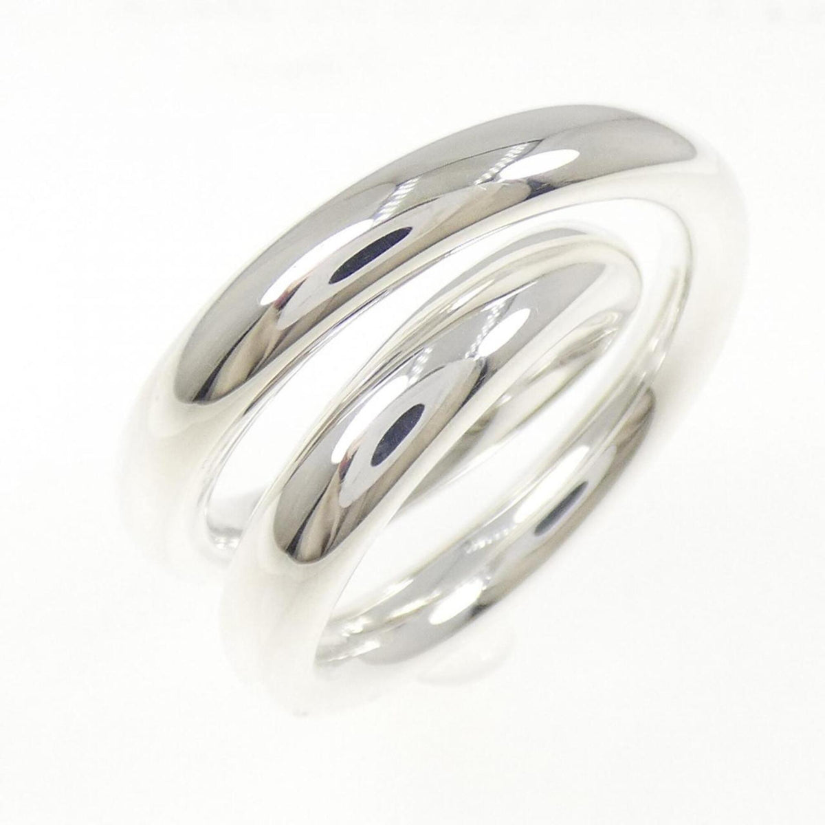 Hermes Silver 925 Band Ring (Pre-Owned)