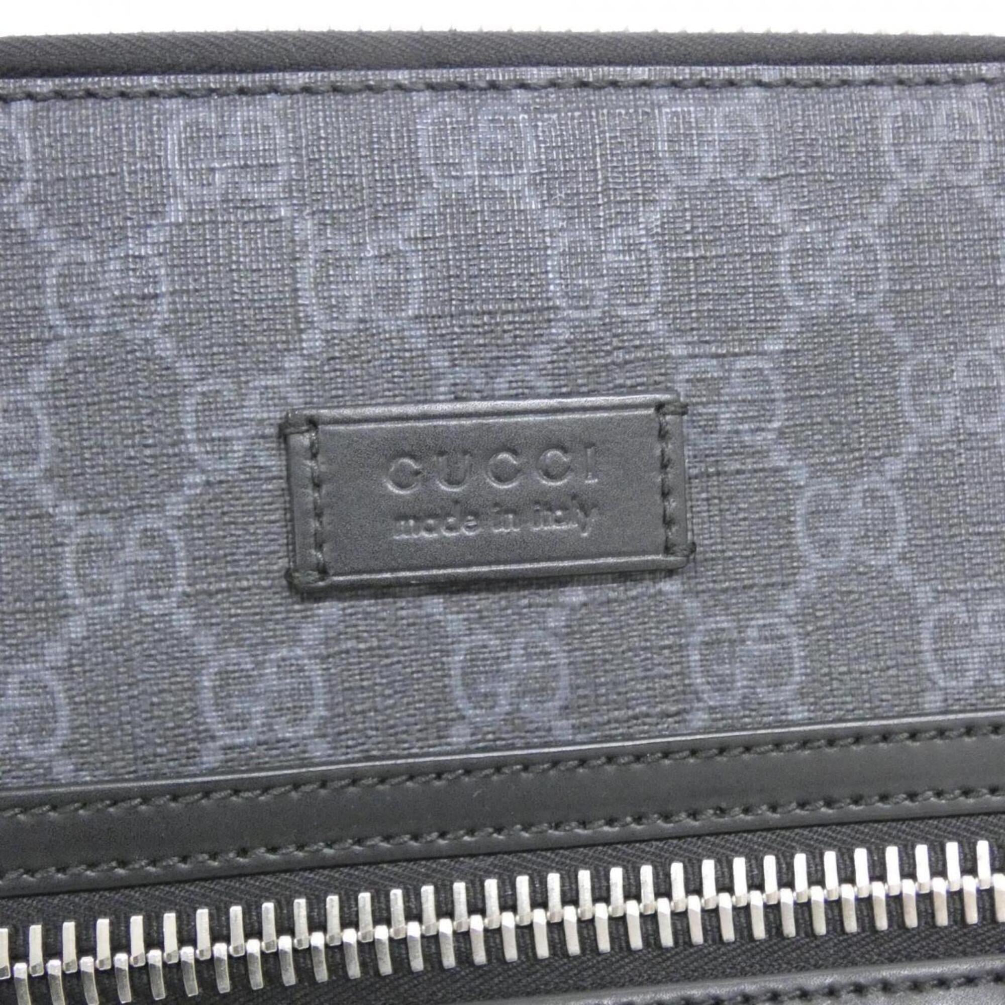 Gucci Black Gray Gg Supreme Shoulder Bag (Pre-Owned)