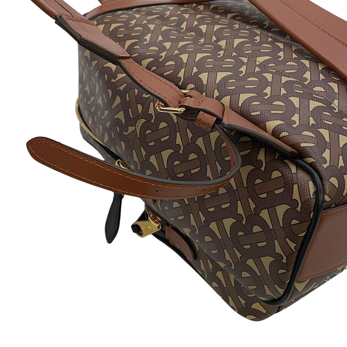 Burberry Brown Multi-Color Pvc Leather Backpack (Pre-Owned)