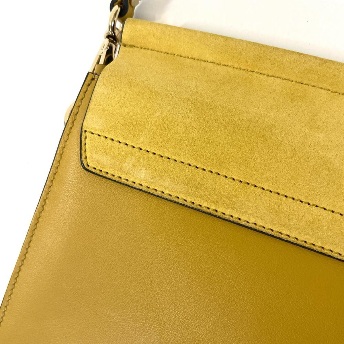 Chloé Yellow Leather Shoulder Bag (Pre-Owned)