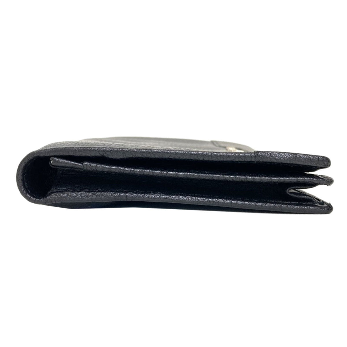 Bvlgari Black Leather Long Wallet (Bi-Fold) (Pre-Owned)