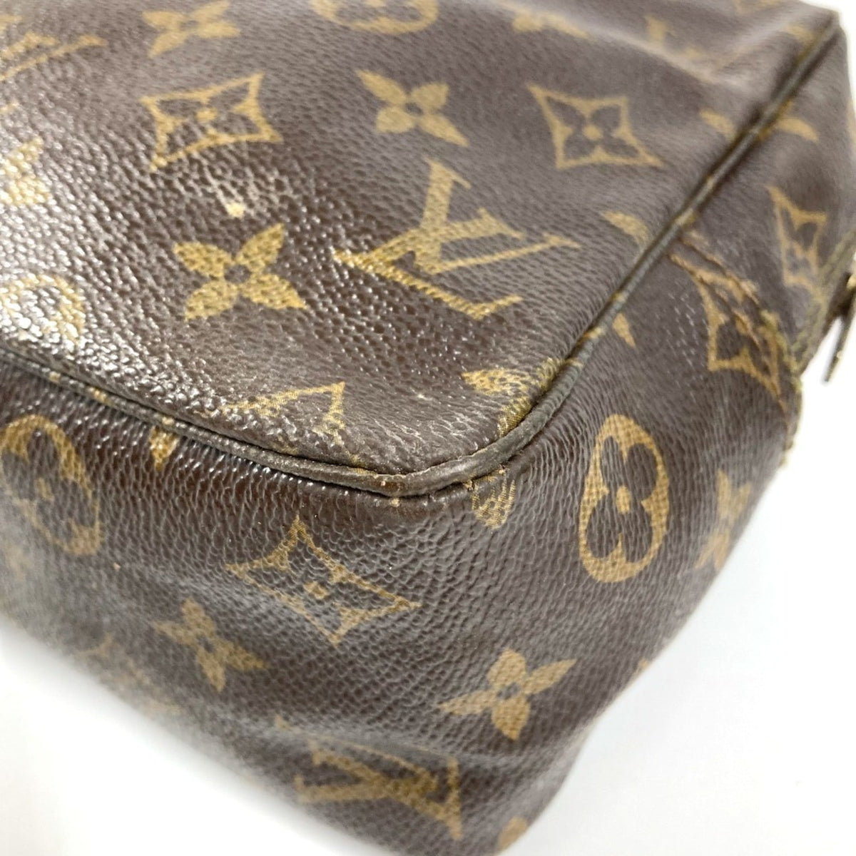 Louis Vuitton Brown Monogram Canvas Clutch Bag Pouch (Pre-Owned)