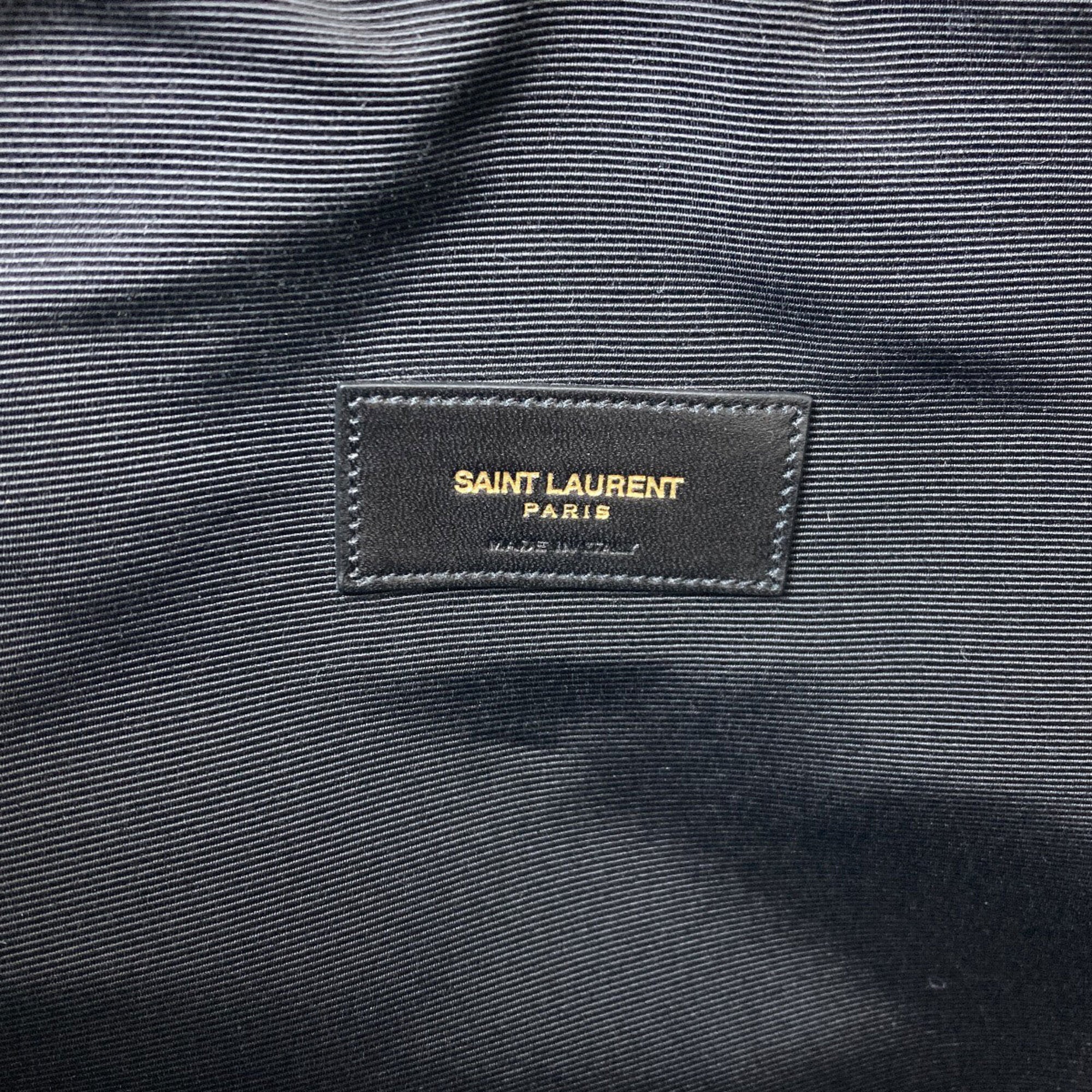 Saint Laurent Khaki Canvas Backpack (Pre-Owned)