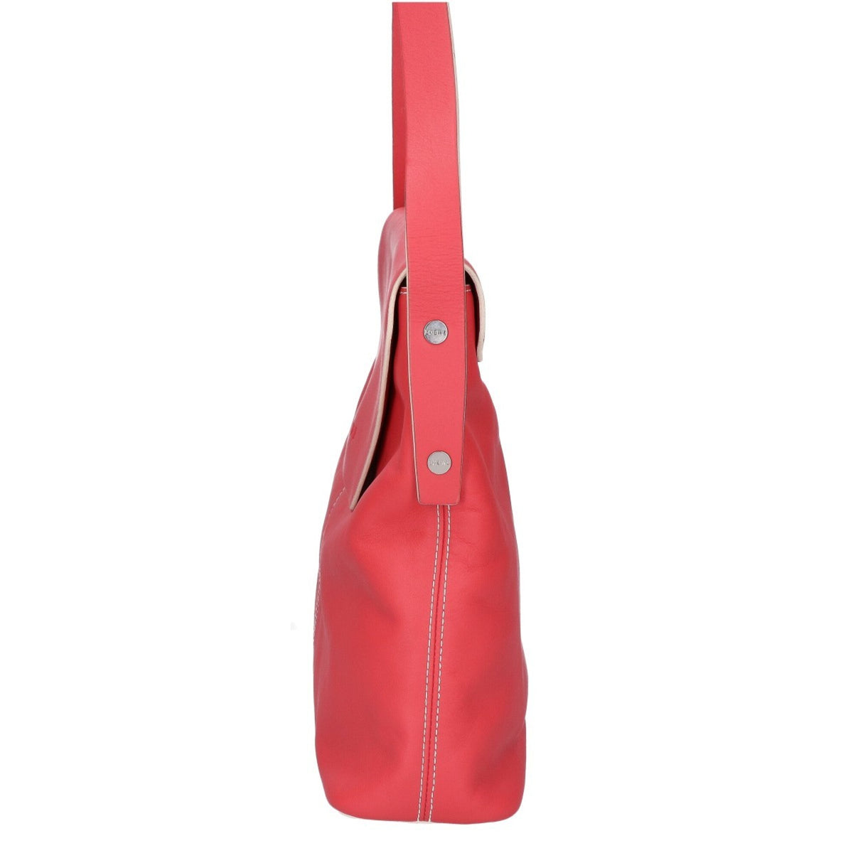 Loewe Coral Pink Leather Shoulder Bag (Pre-Owned)