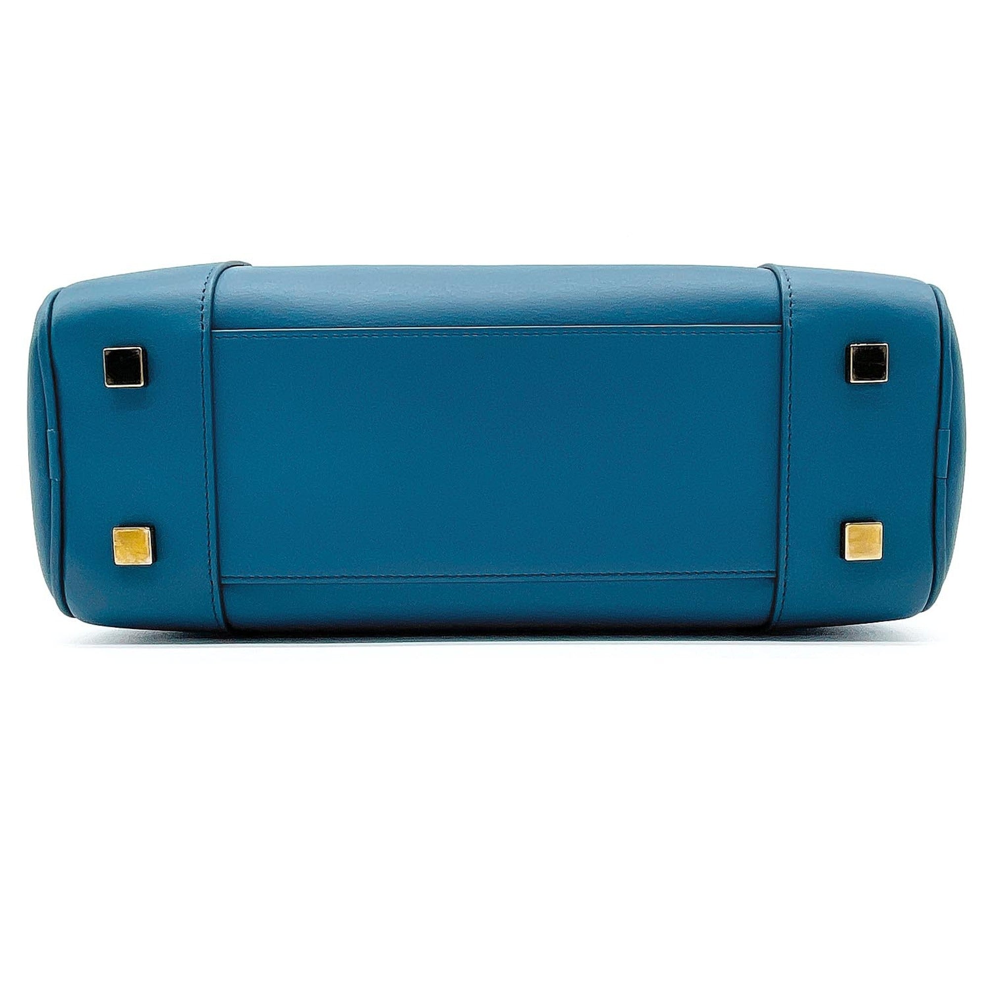 Loewe Blue Leather Shoulder Bag (Pre-Owned)