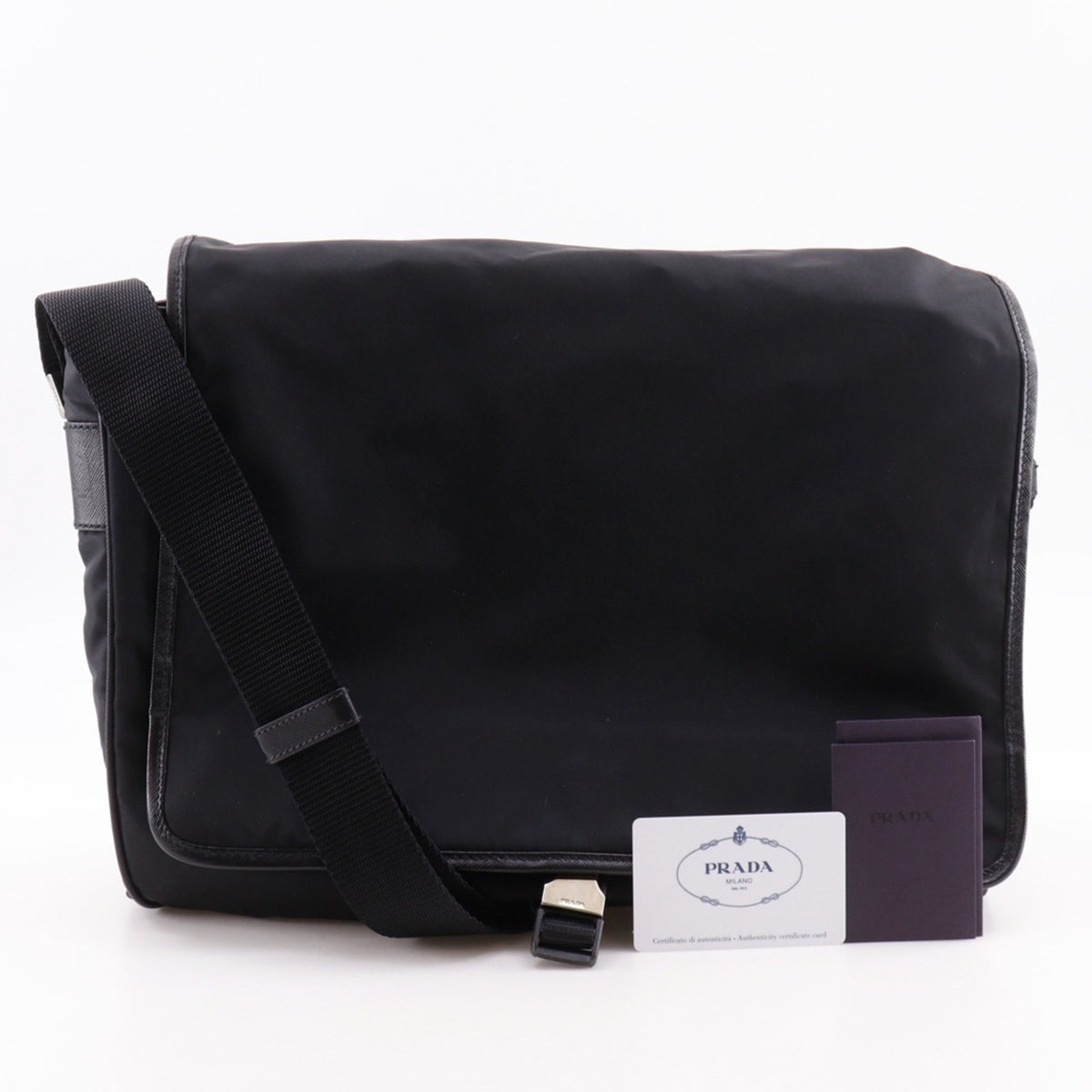 Prada Black Nero Nylon Shoulder Bag (Pre-Owned)