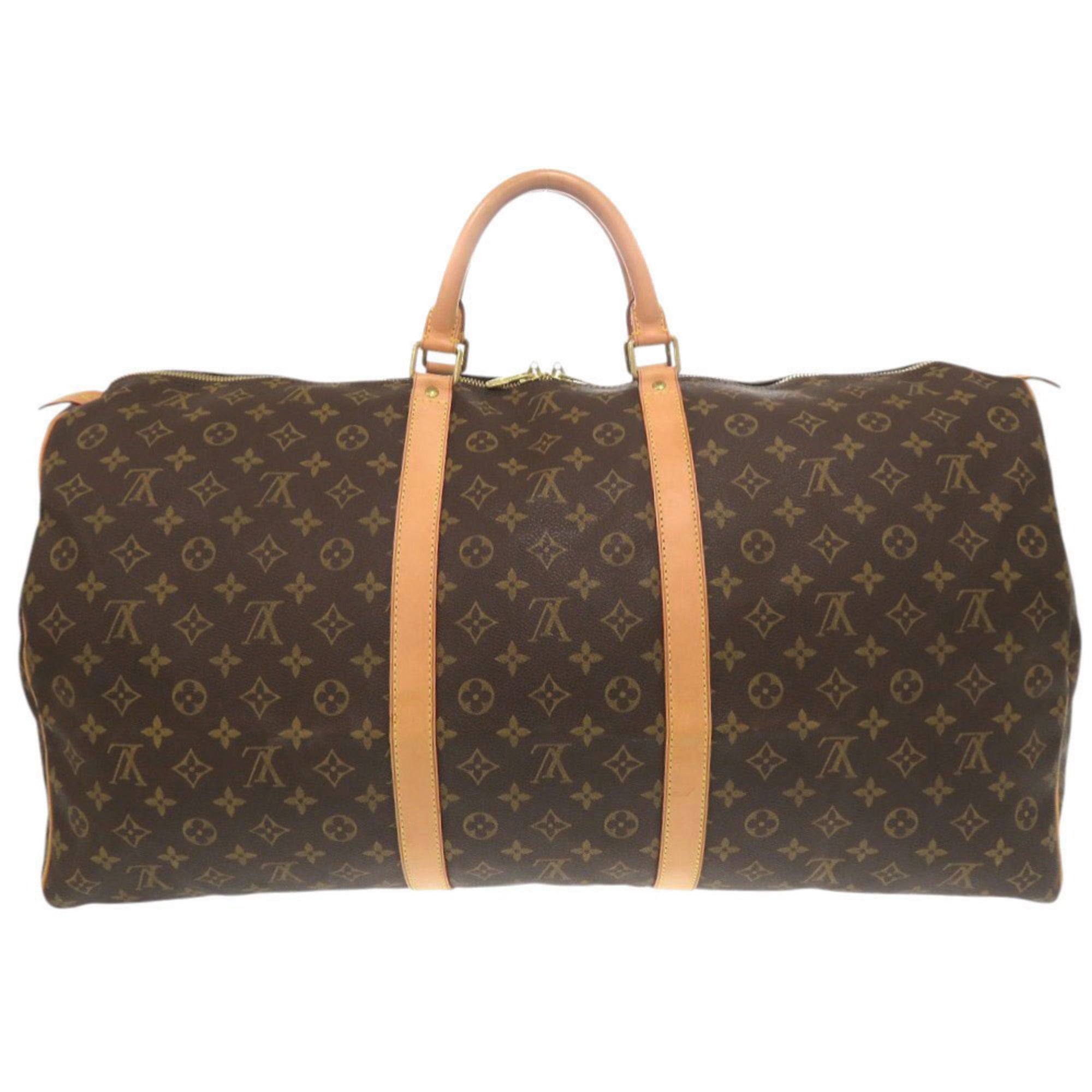 Louis Vuitton Brown Monogram Canvas Boston Bag (Pre-Owned)
