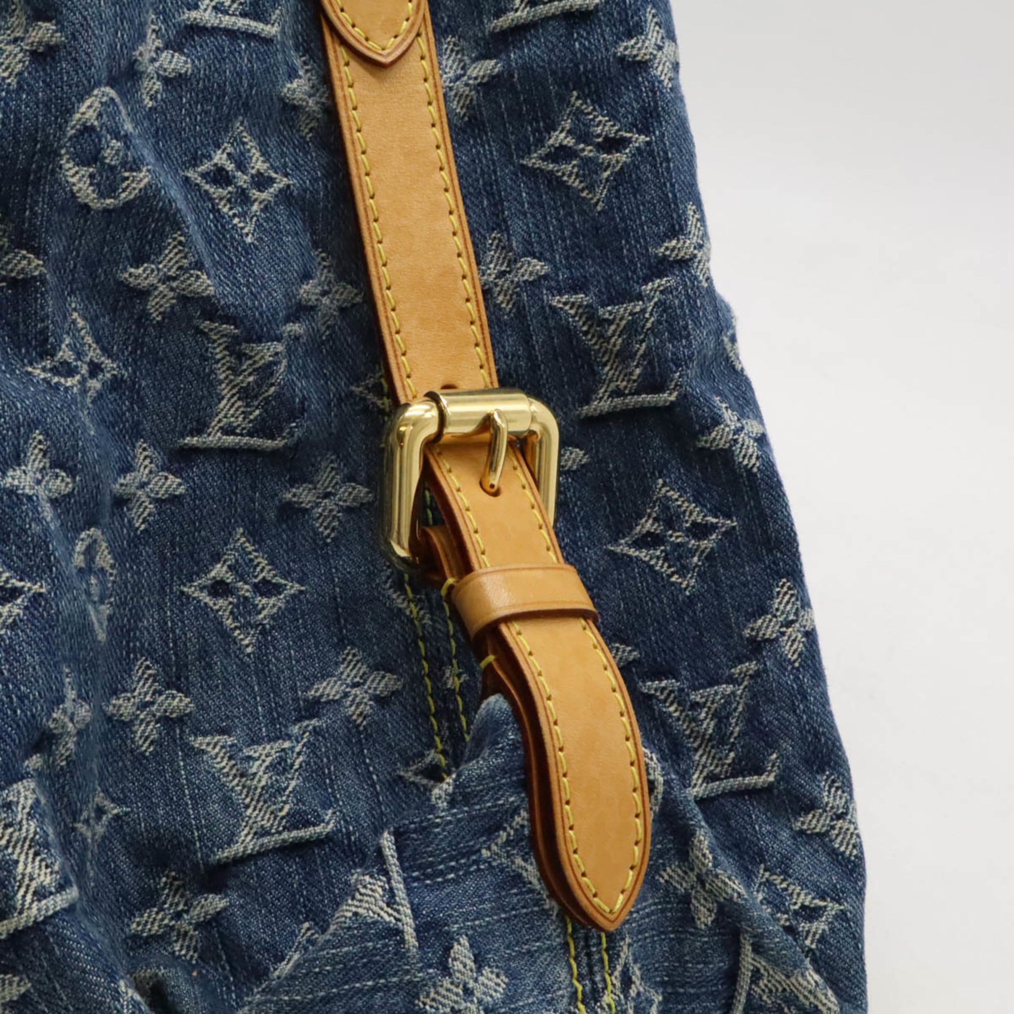 Louis Vuitton Monogram Denim Blue Monogram Denim Handbag Shoulder Bag Tote Bag (Pre-Owned)