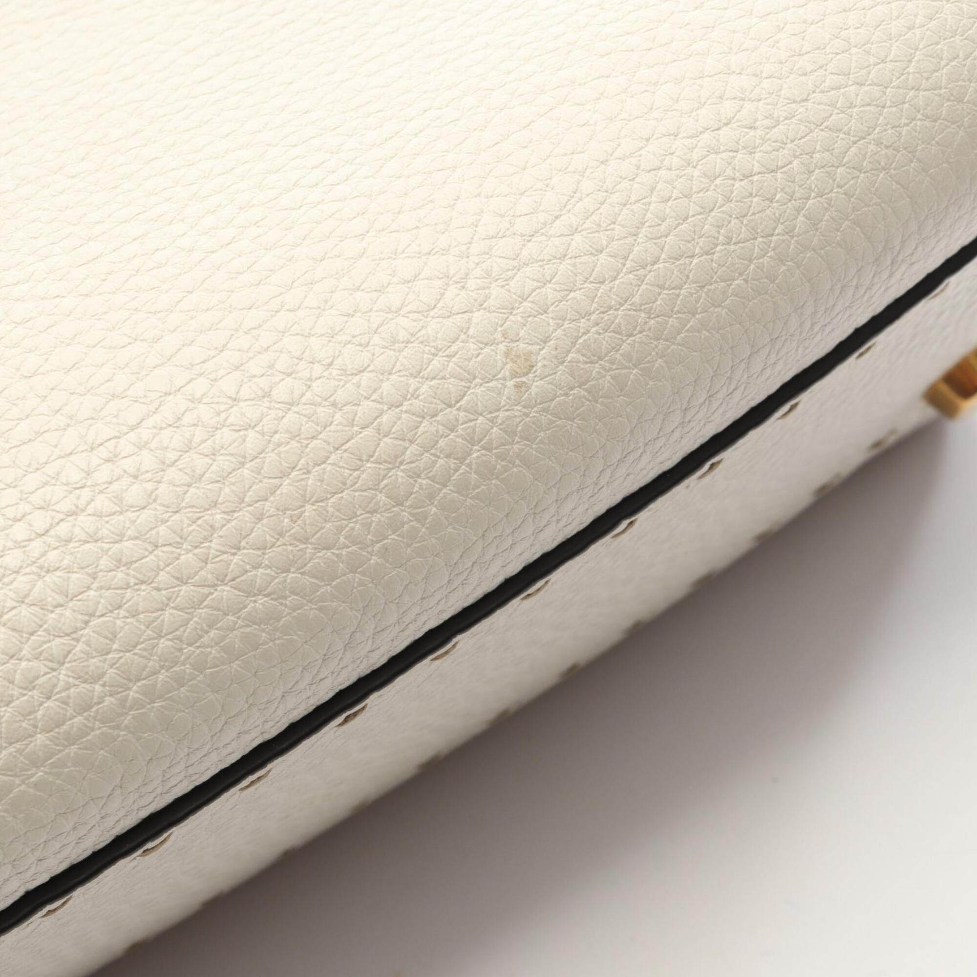 Fendi White Leather Handbag (Pre-Owned)