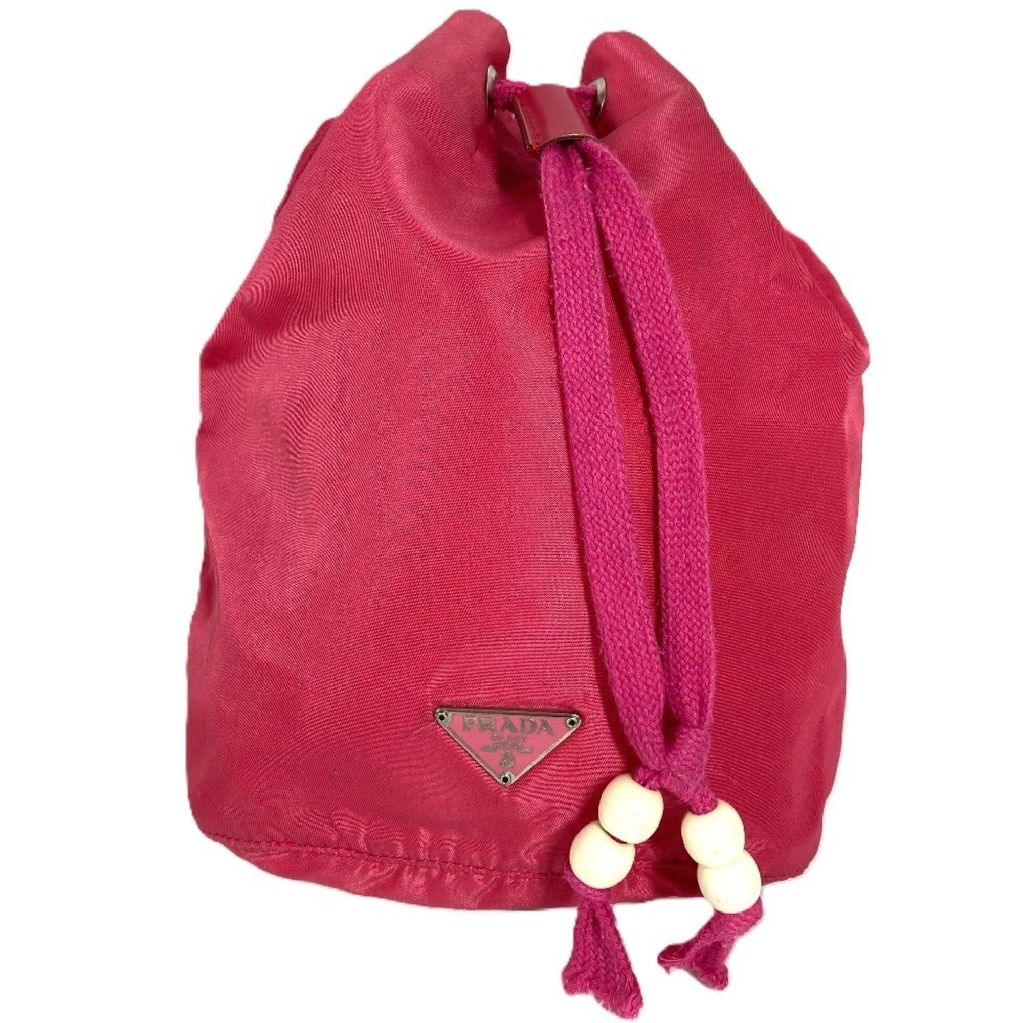 Prada Pink Nylon Handbag Pouch (Pre-Owned)