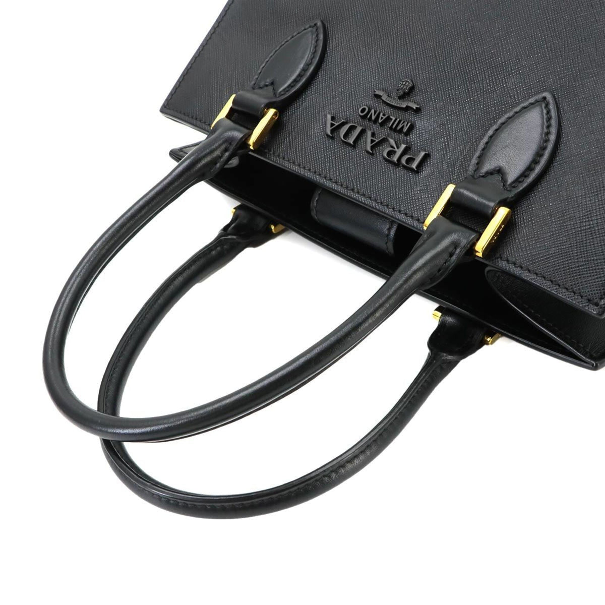 Prada Black Leather Handbag (Pre-Owned)