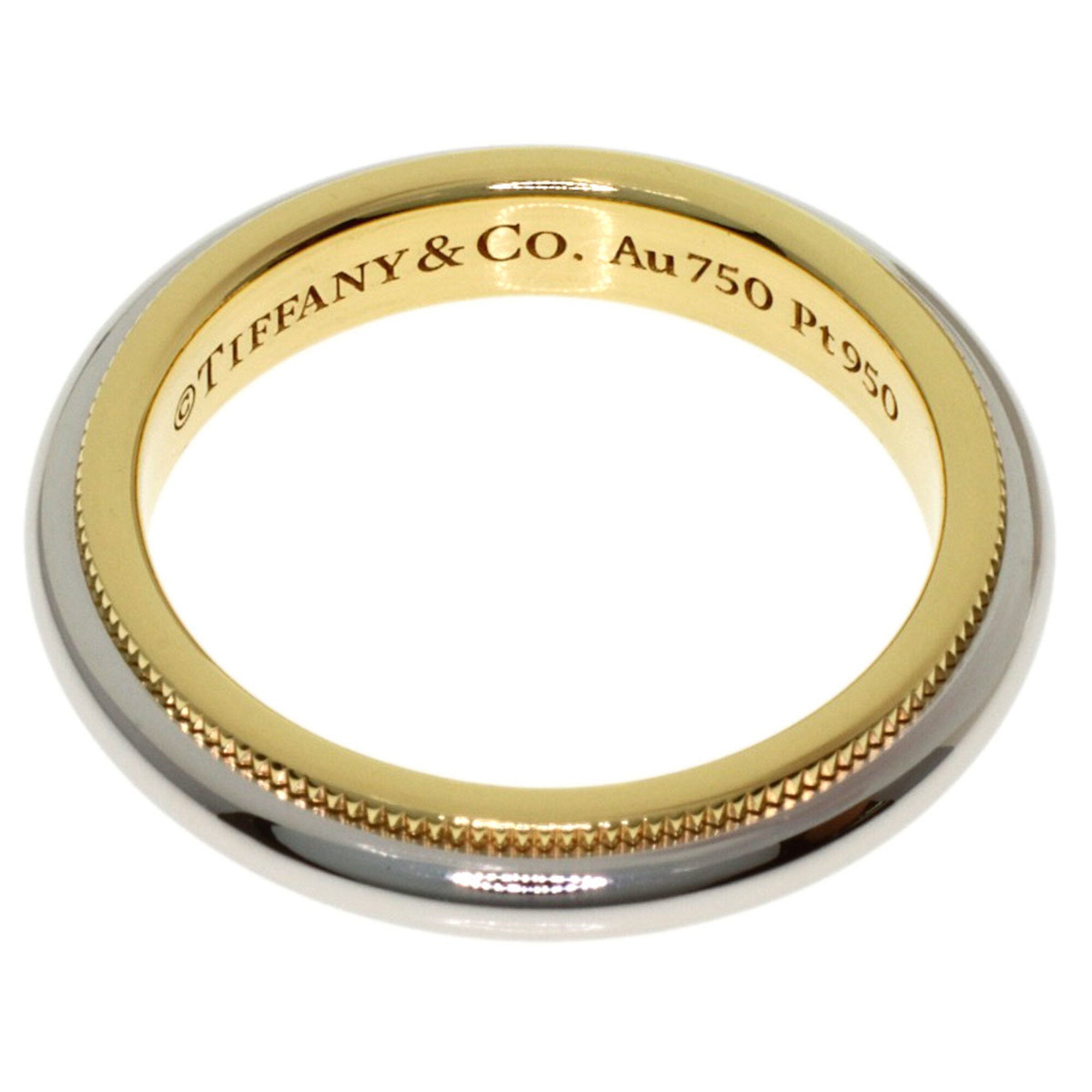 Tiffany Platinum Yellow Gold Yellow Gold (18K) Platinum 950 Band Ring (Pre-Owned)