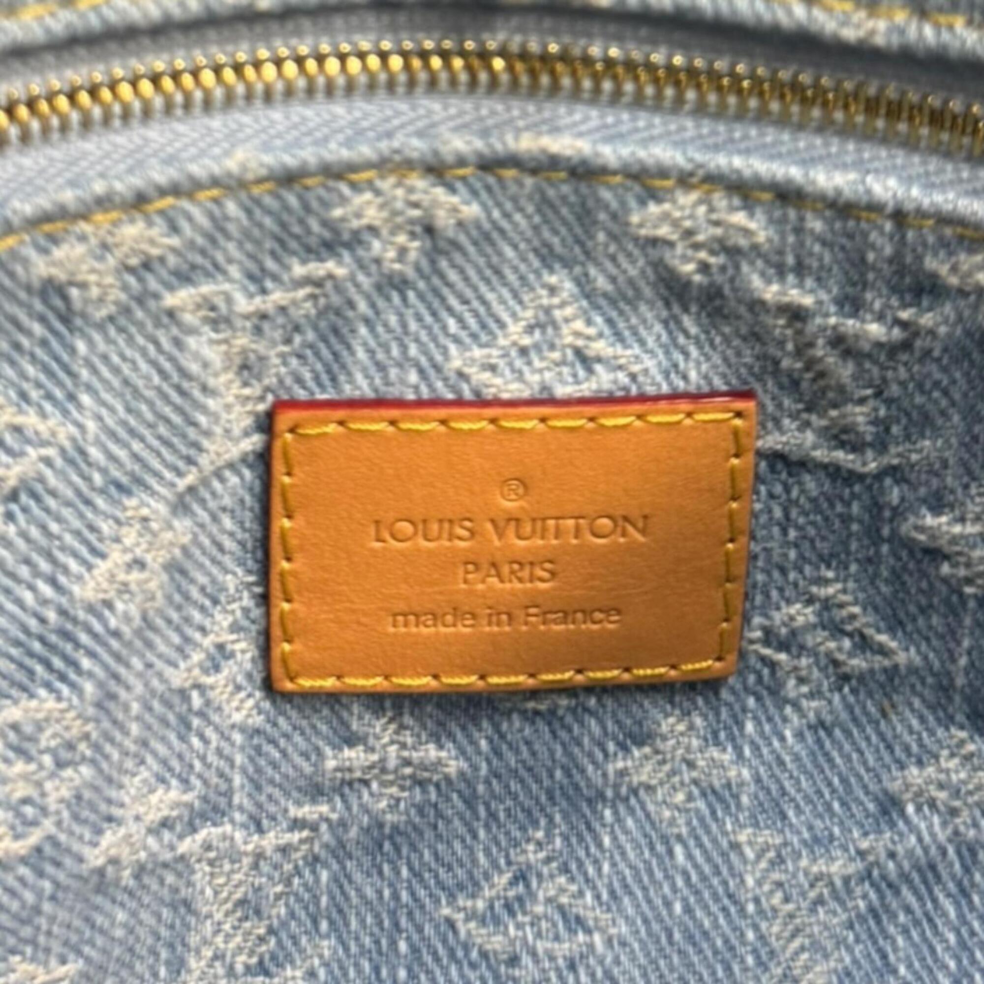 Louis Vuitton Monogram Denim Blue Monogram Denim Shoulder Bag (Pre-Owned)