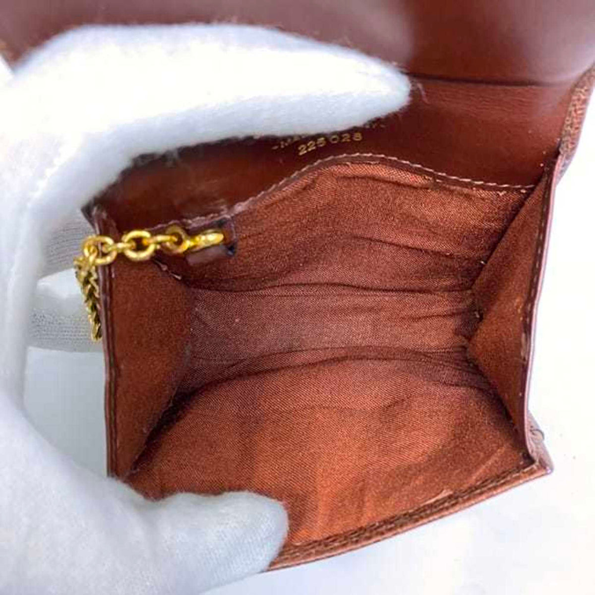 Salvatore Ferragamo Brown Leather Coin Purse/Coin Case (Pre-Owned)