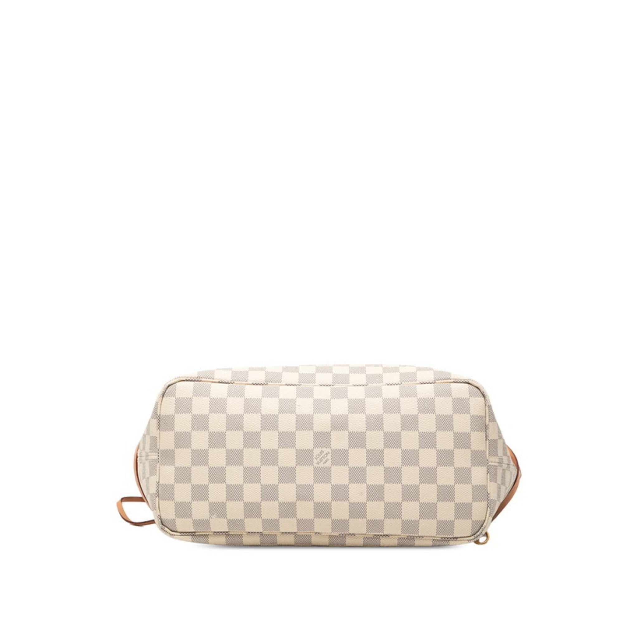 Louis Vuitton Damier Azur Azur White Pvc Leather Tote Bag (Pre-Owned)