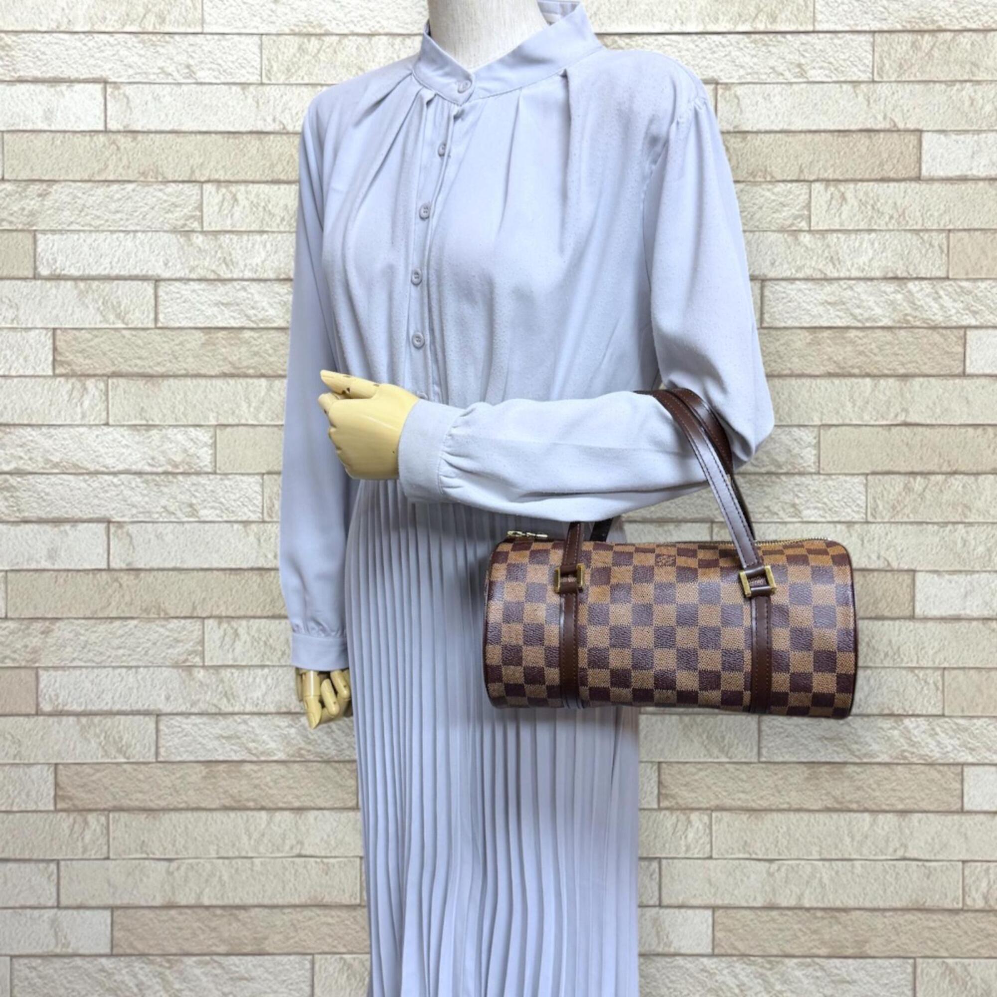 Louis Vuitton Brown Damier Canvas Handbag (Pre-Owned)