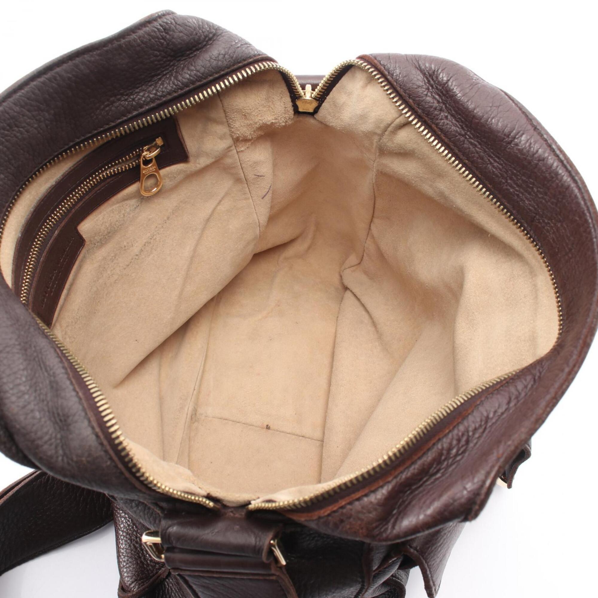 Bottega Veneta Brown Leather Shoulder Bag (Pre-Owned)