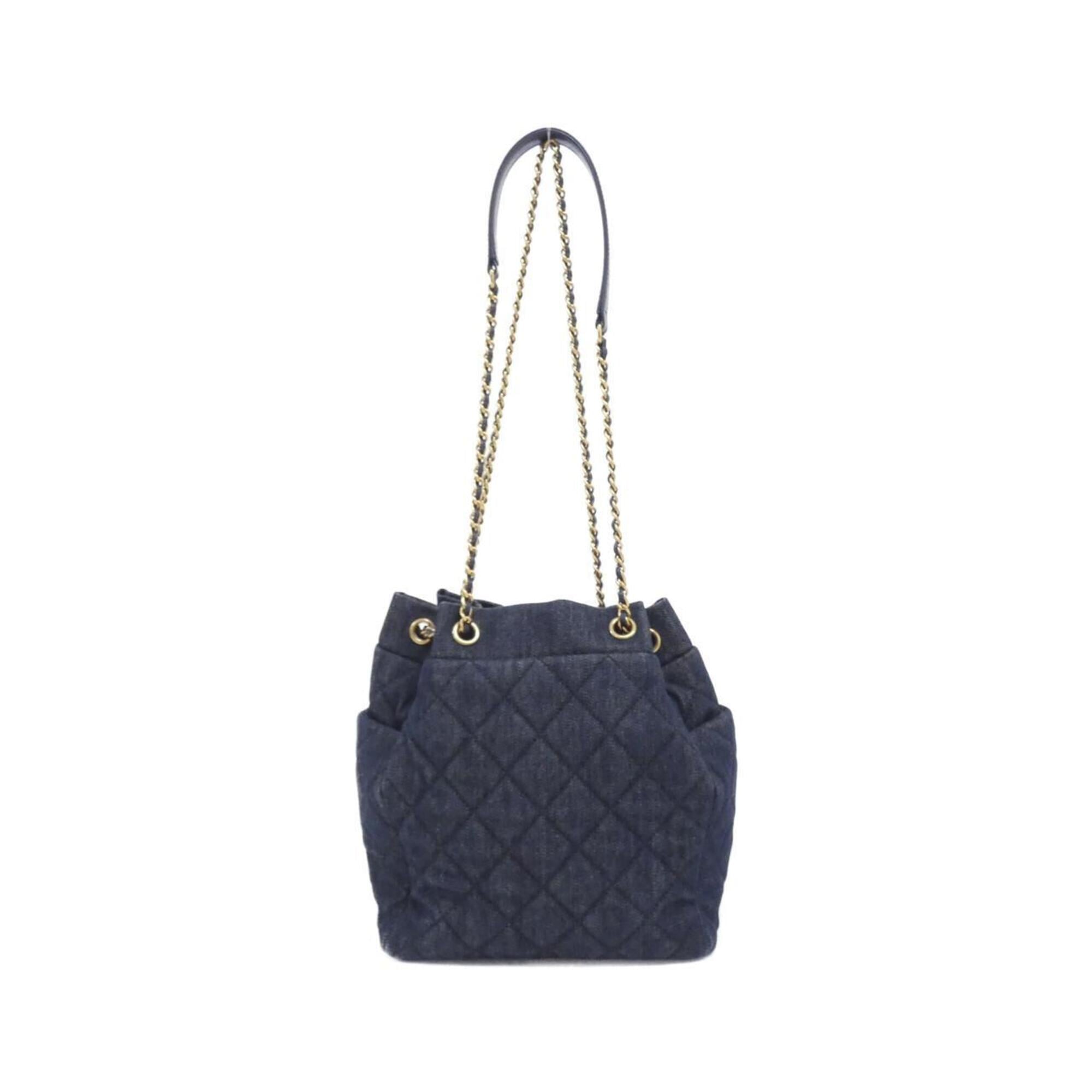 Chanel Navy Denim Shoulder Bag (Pre-Owned)