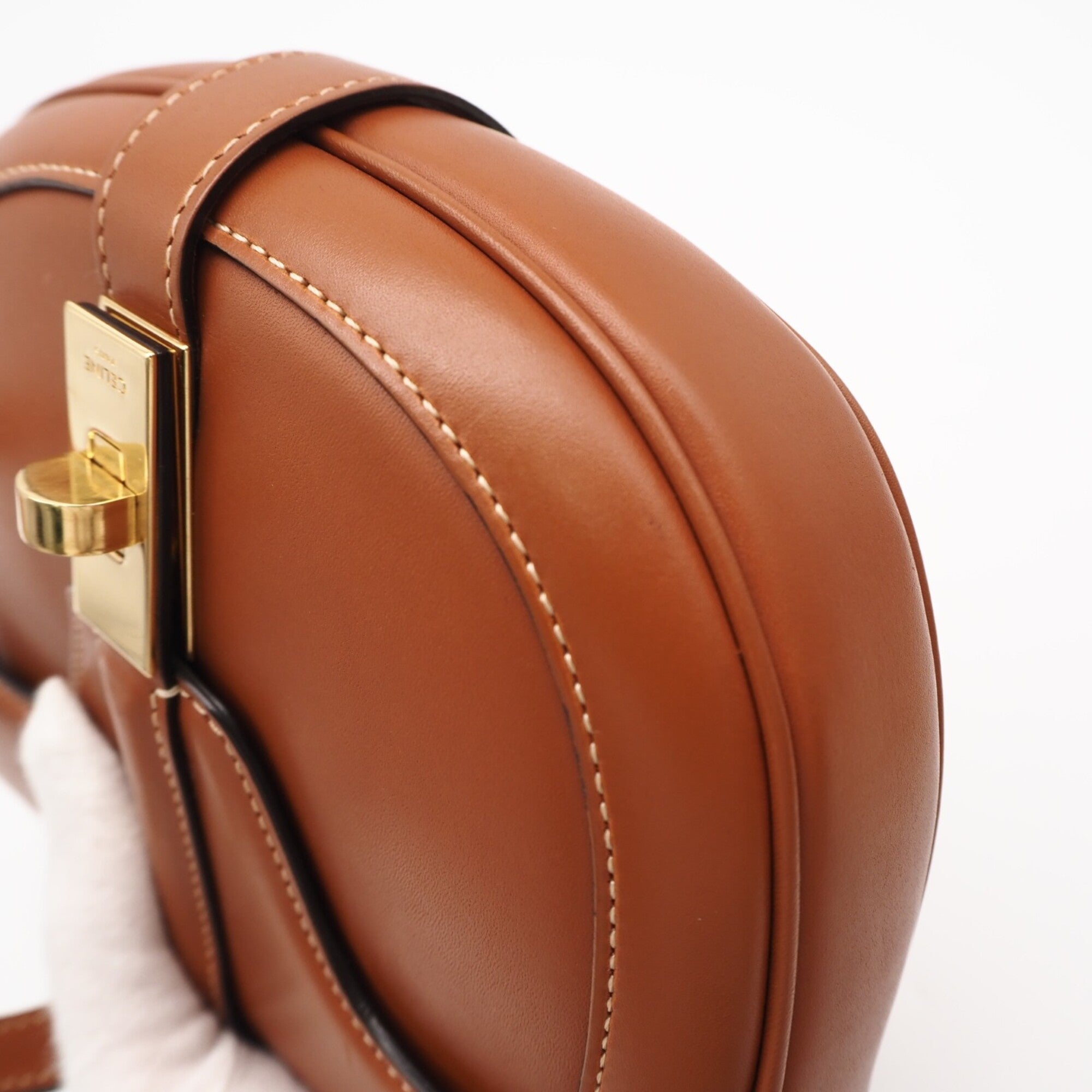 Celine Brown Leather Shoulder Bag (Pre-Owned)