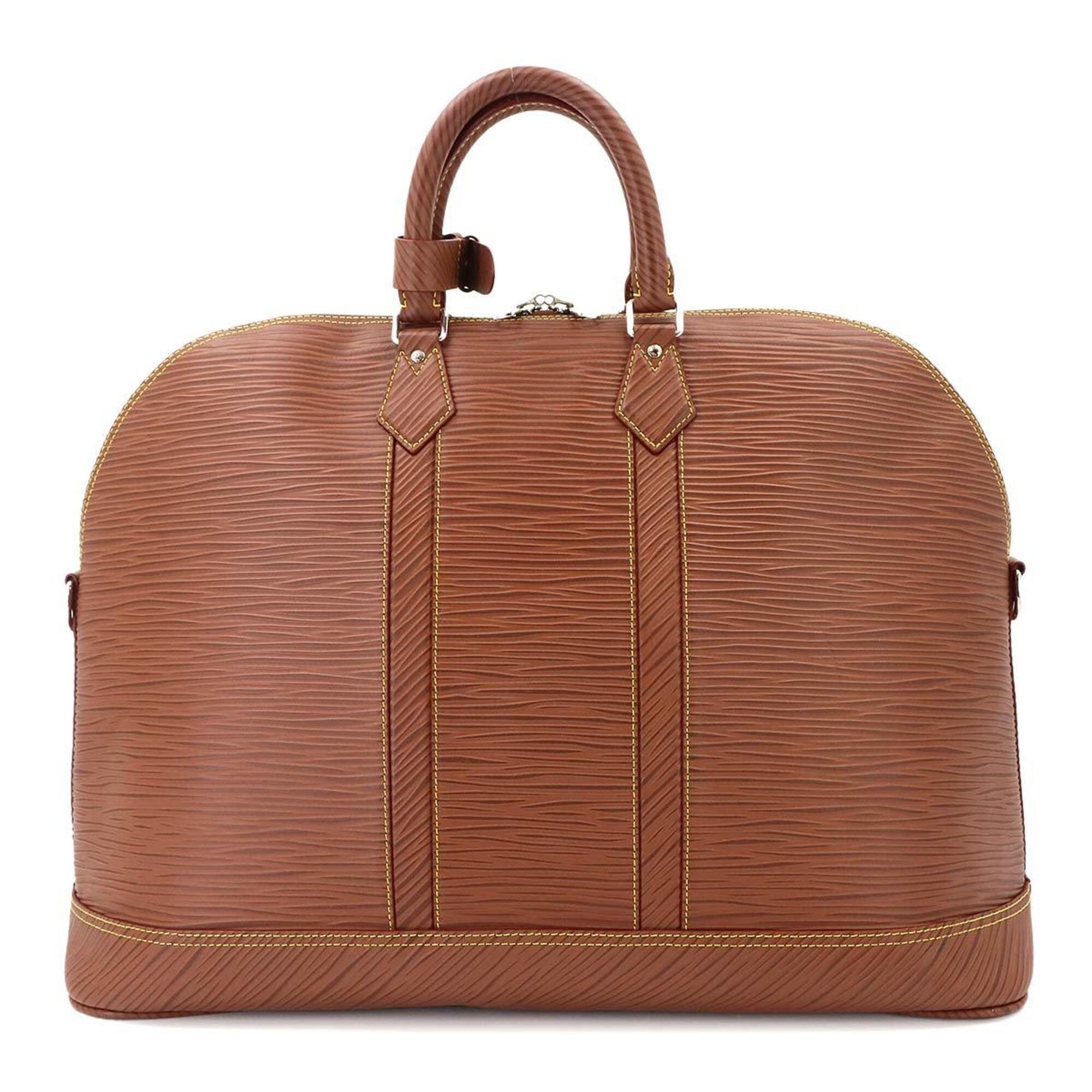 Louis Vuitton Cognac Epi Leather Handbag Weekend Bag (Pre-Owned)